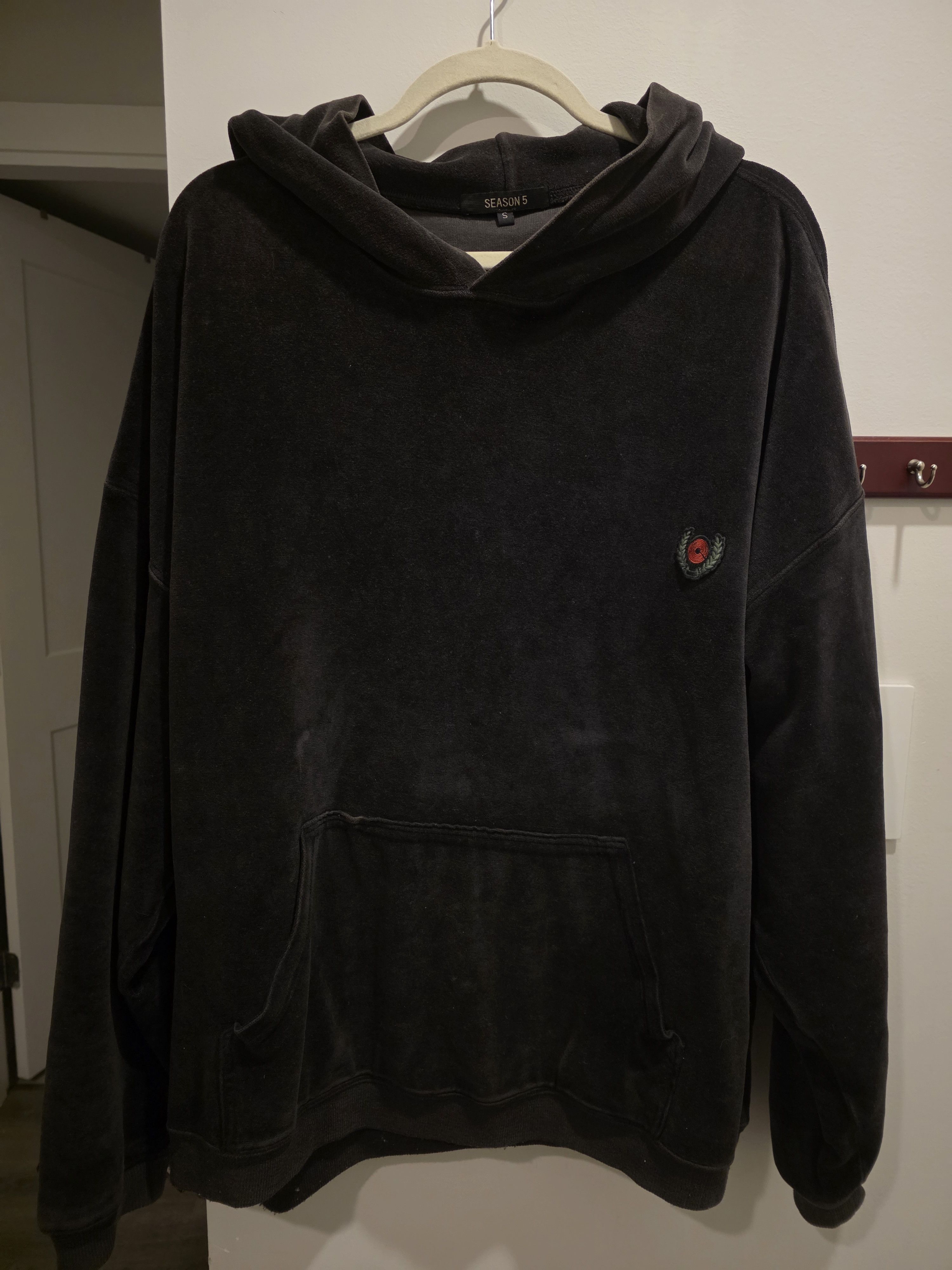 Yeezy Yeezy Season 5 Rip Hoodie Black Grey | Grailed