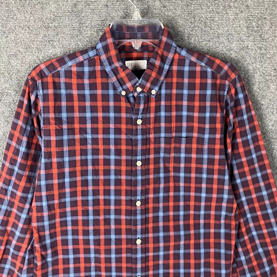 Gap Gap Button Down Shirt Men's Long Sleeve Plaid Multicolor M Size US M / EU 48-50 / 2 - 2 Thumbnail