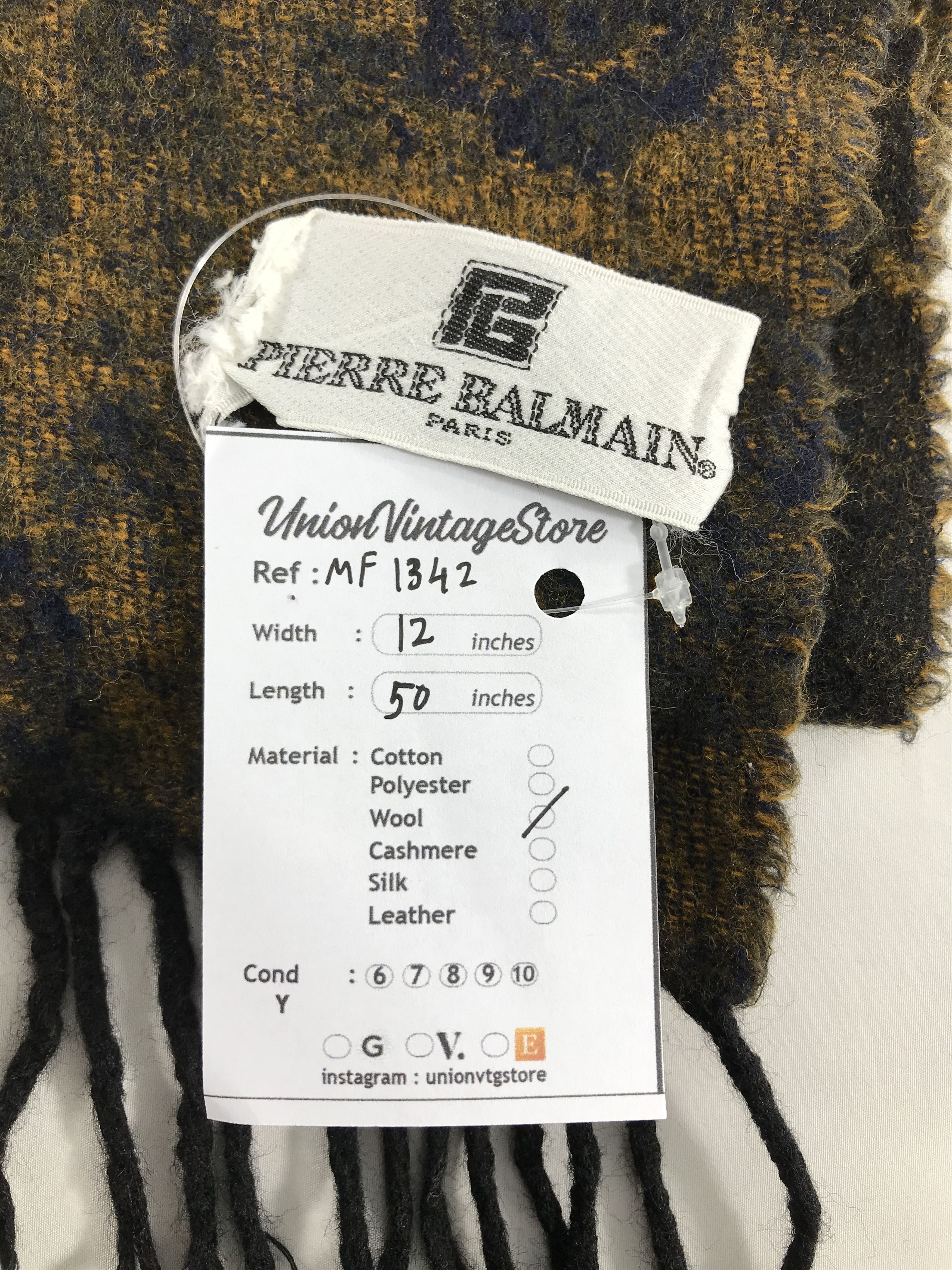 Pierre Balmain Vintage Pierre Balmain Scarf/Muffler/Neckwear MF1342 Size ONE SIZE - 5 Thumbnail