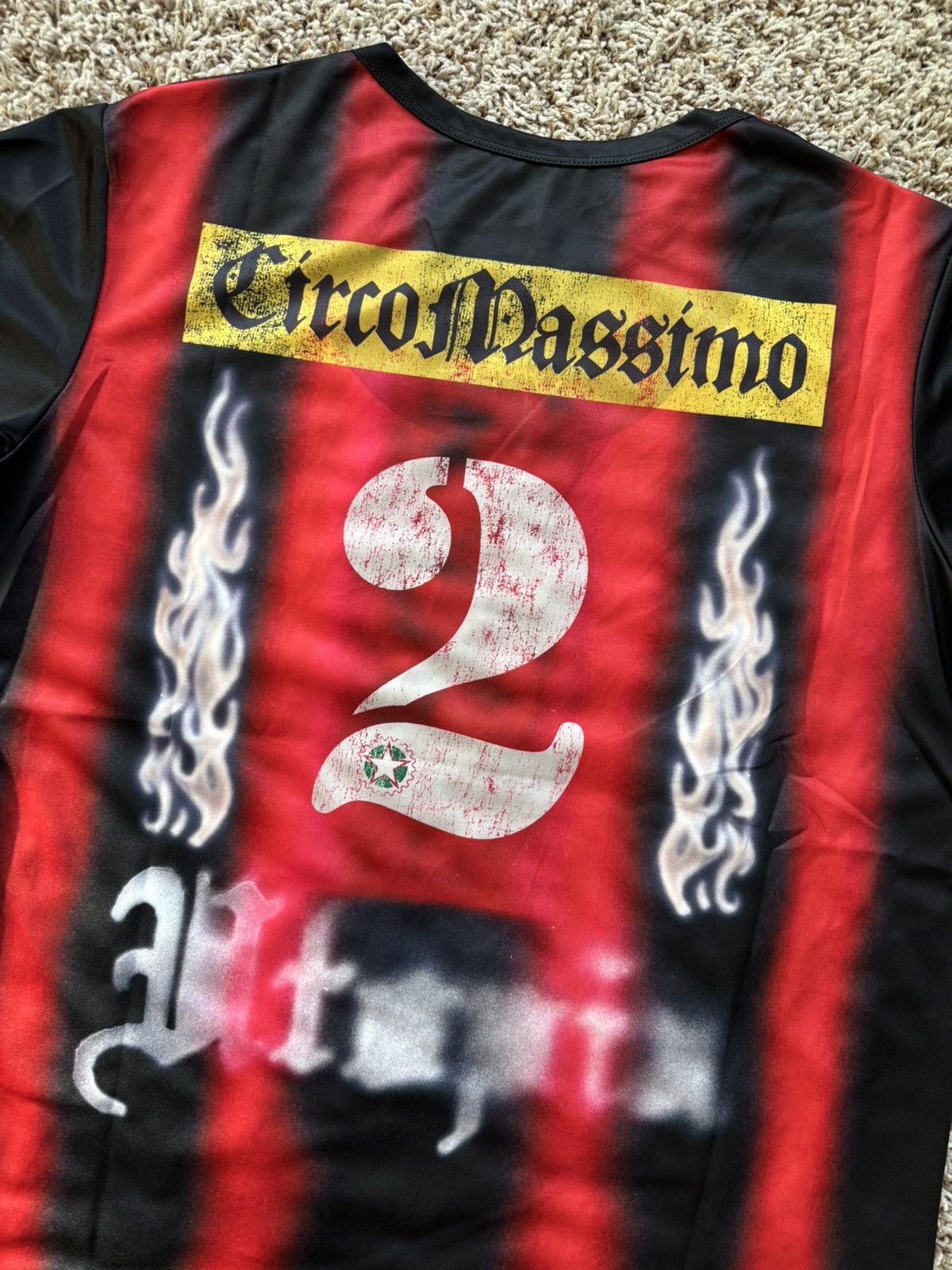 Travis Scott Italy Soccer Jersey Black Red