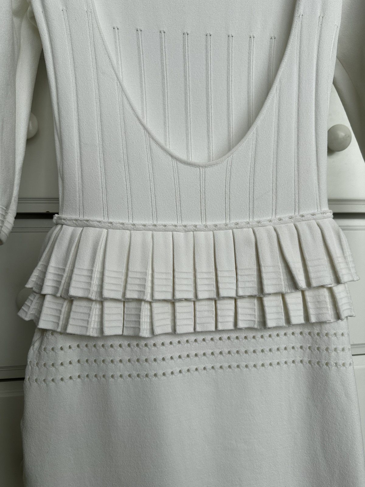 Dsquared2 Dsquared2 White Knit Open Back Dress – Made in Italy Size S / US 4 / IT 40 - 22 Thumbnail