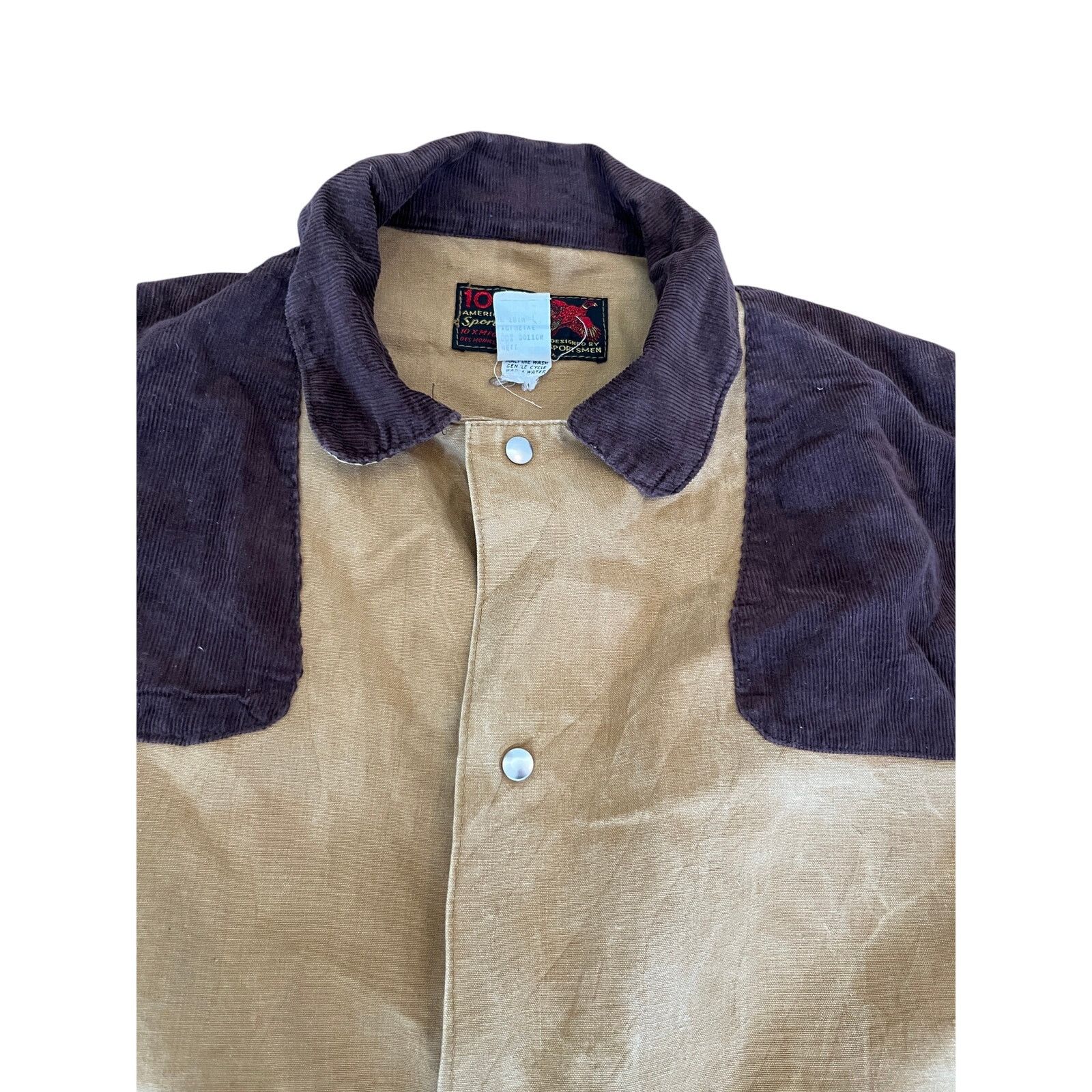 Vintage Vtg Dockers Quilted Pig Split Suede Barn Jacket Small Brown Size US S / EU 44-46 / 1 - 7 Thumbnail