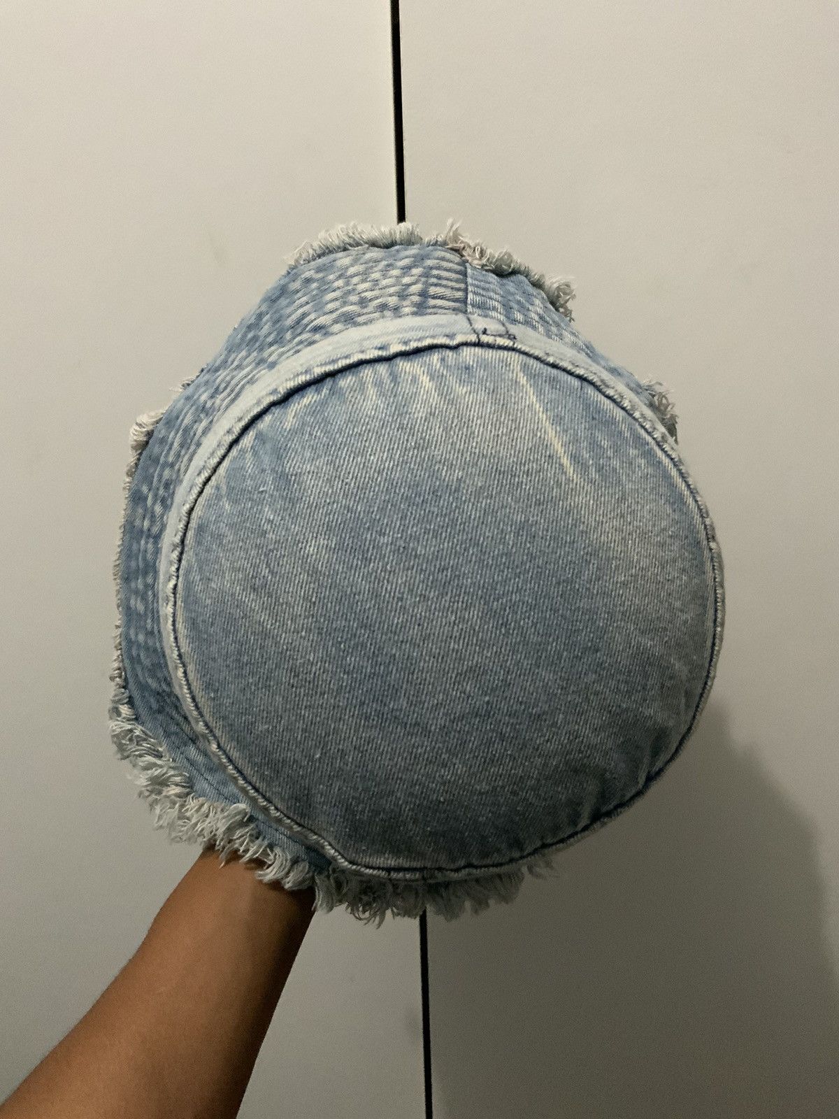 Hat Club Distressed Denime Acid Wash Bucket Hat Size ONE SIZE - 6 Thumbnail