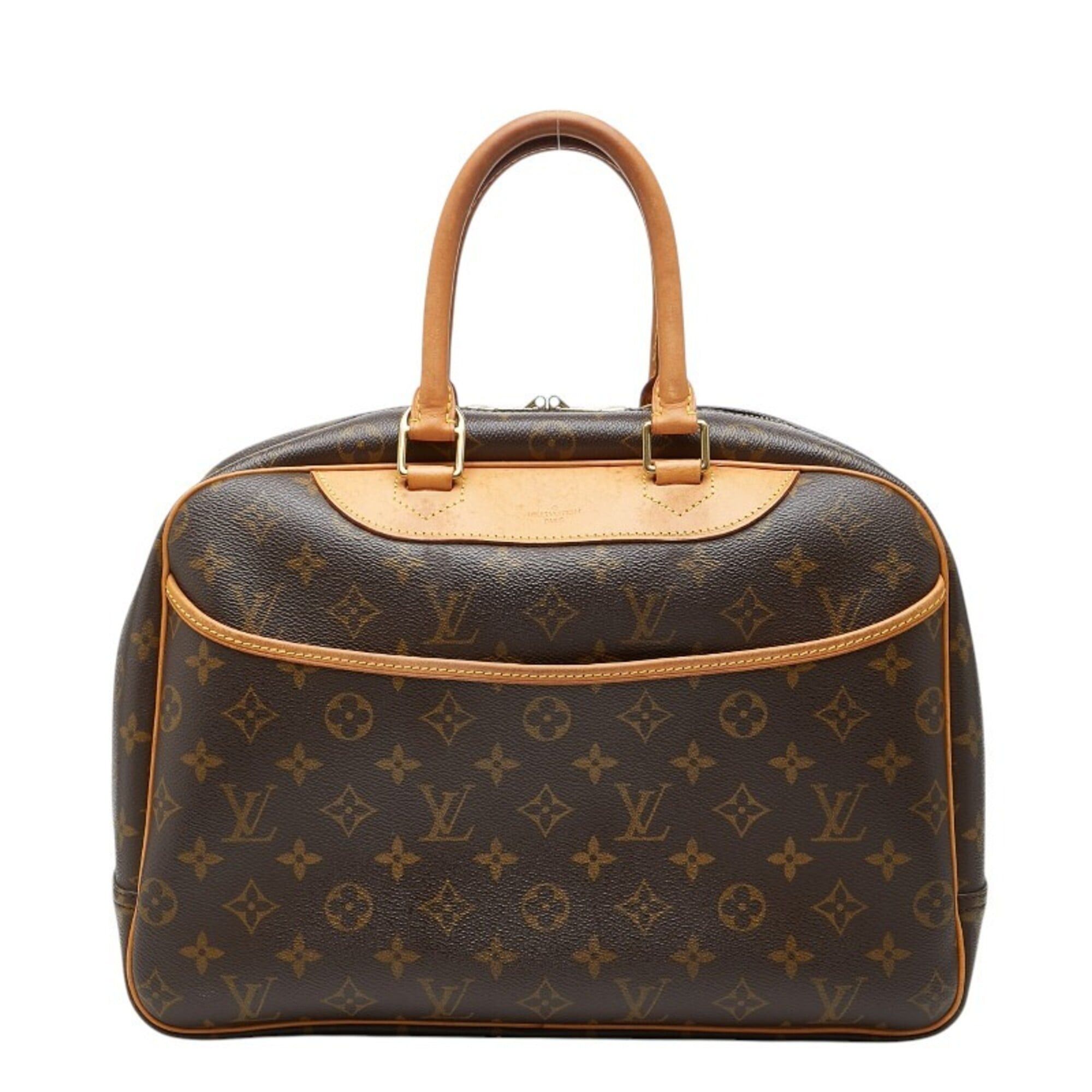 Louis Vuitton Louis Vuitton Monogram Deauville Handbag M47270 Brown Leather Women's LOUIS VUITTON Size ONE SIZE - 1 Thumbnail