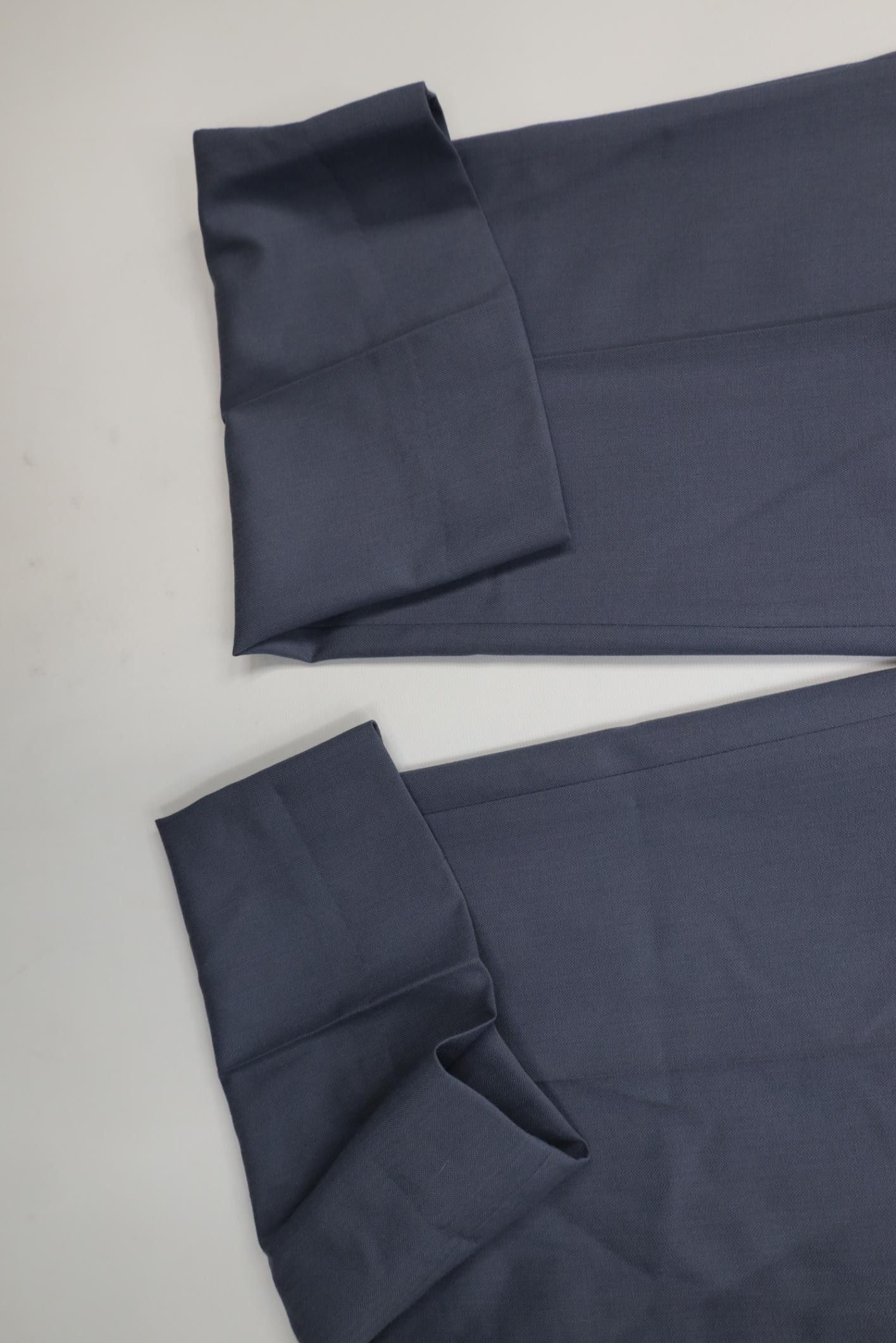 Vintage Vintage 70s Herringbone Wide Leg Chino Pants Steel Blue USA Size US 36 / EU 52 - 5 Thumbnail