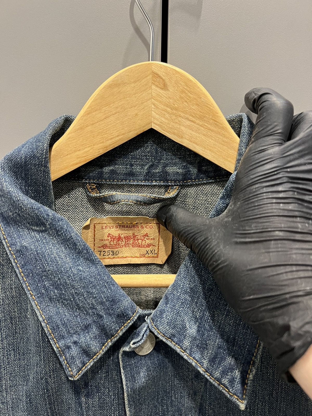 Levi's Vintage Levis Usa Trucker Denim Levis Jeans Jacket Medium Size US XL / EU 56 / 4 - 7 Thumbnail