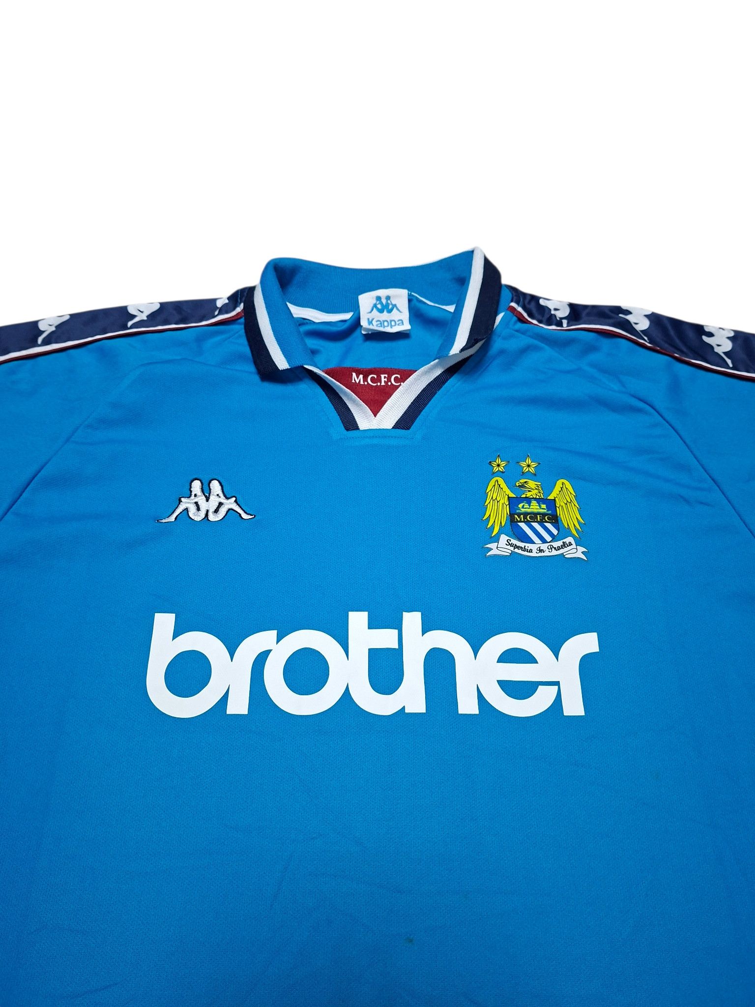Kappa MANCHESTER CITY KAPPA VINTAGE 90S SOCCER JERSEY Size US XXL / EU 58 / 5 - 2 Thumbnail