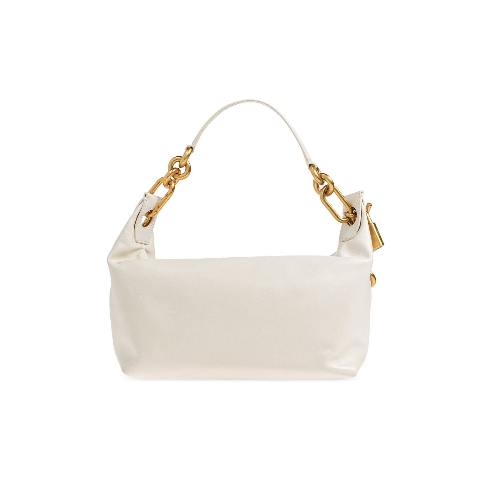 Balmain BALMAIN Sync Medium White Leather Top Handle Bag New & Authe Size ONE SIZE - 2 Thumbnail
