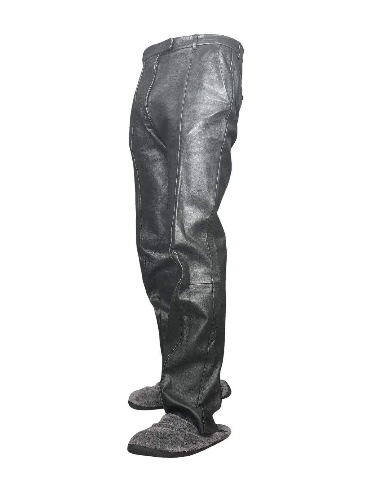 Gucci Lambskin Pleated Leather Trousee Pants Size US 32 / EU 48 - 5 Thumbnail