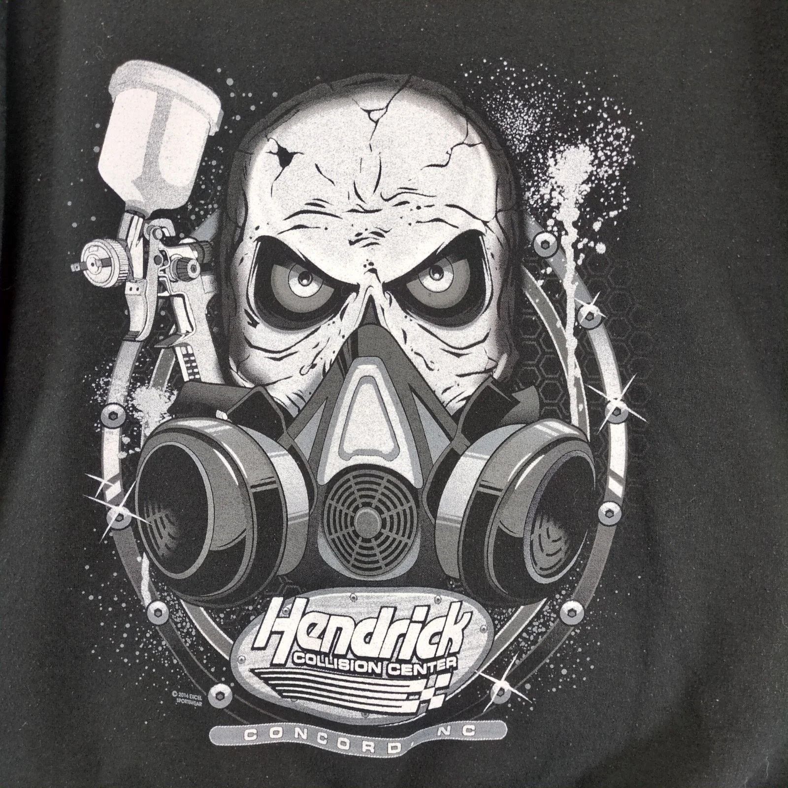 Gildan Hendrick Collision Center Skull Hoodie XL Car Auto Mechanic Size US XL / EU 56 / 4 - 3 Thumbnail
