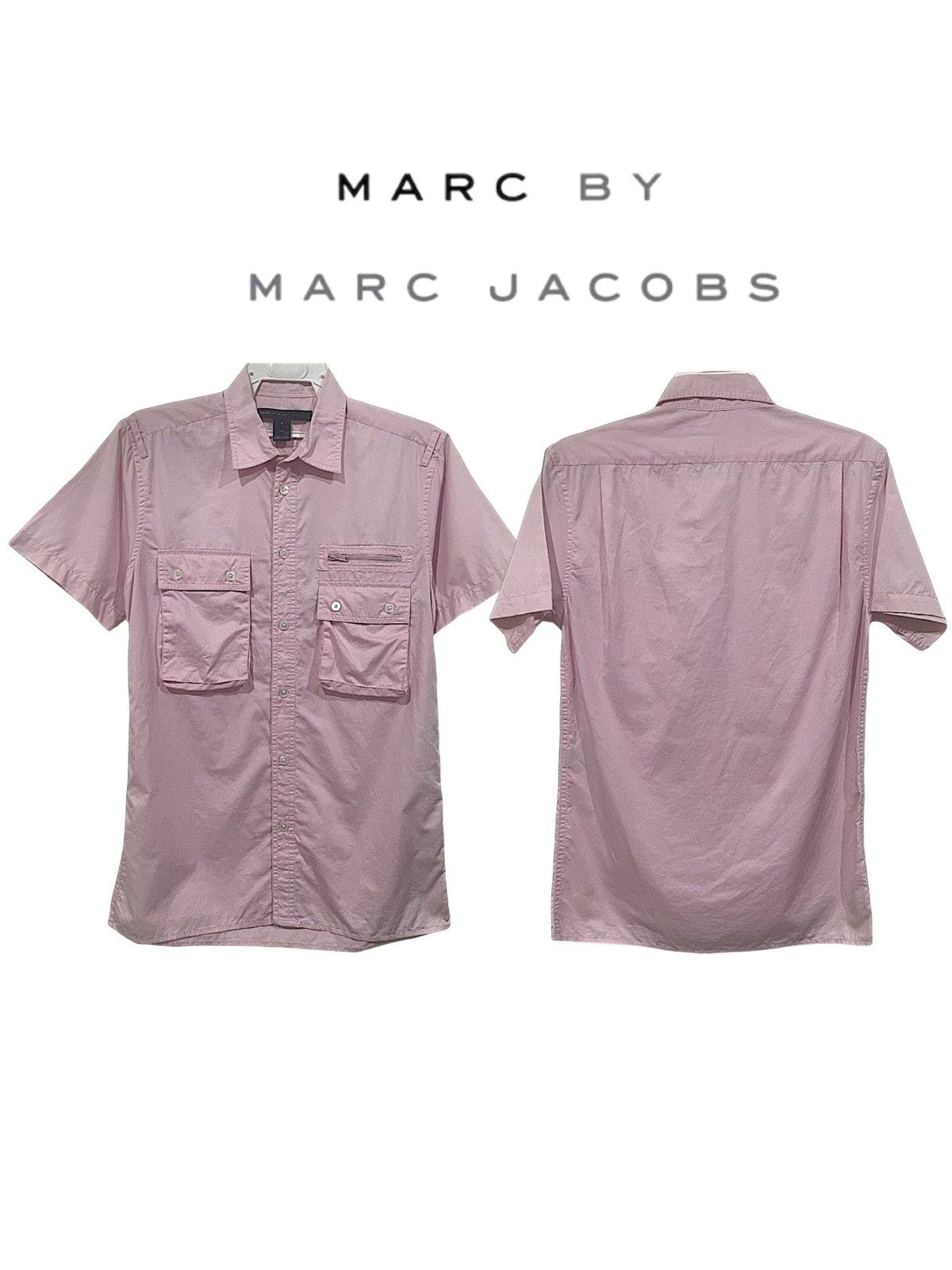 Marc Jacobs × Marc by Marc Jacobs × Vintage Vintage Marc Jacobs Cargo Military Utility Zipper Shirts Size US S / EU 44-46 / 1 - 1 Thumbnail