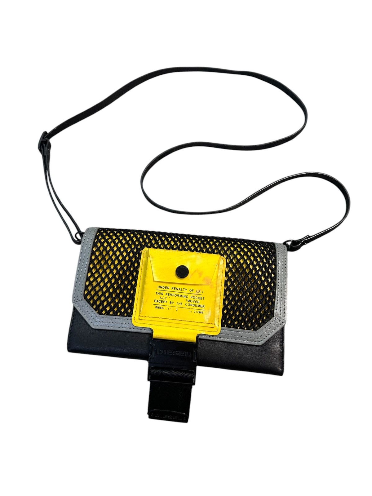 Diesel Diesel Miss-Match Crossbody/Clutch Yellow/Black Bag Size ONE SIZE - 3 Thumbnail