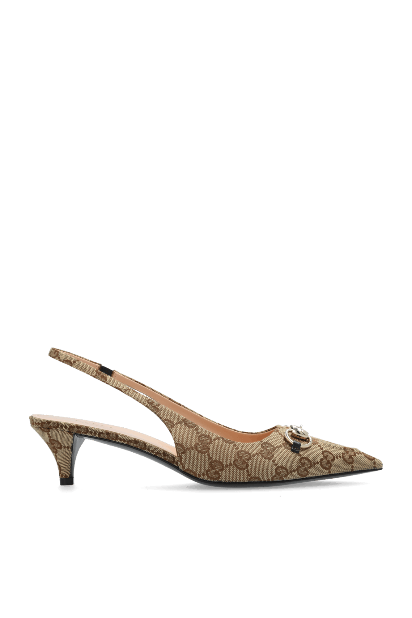 Gucci oc11z0526 Women's Slingback Pumps in Beige Size US 9.5 / IT 39.5 - 1 Thumbnail