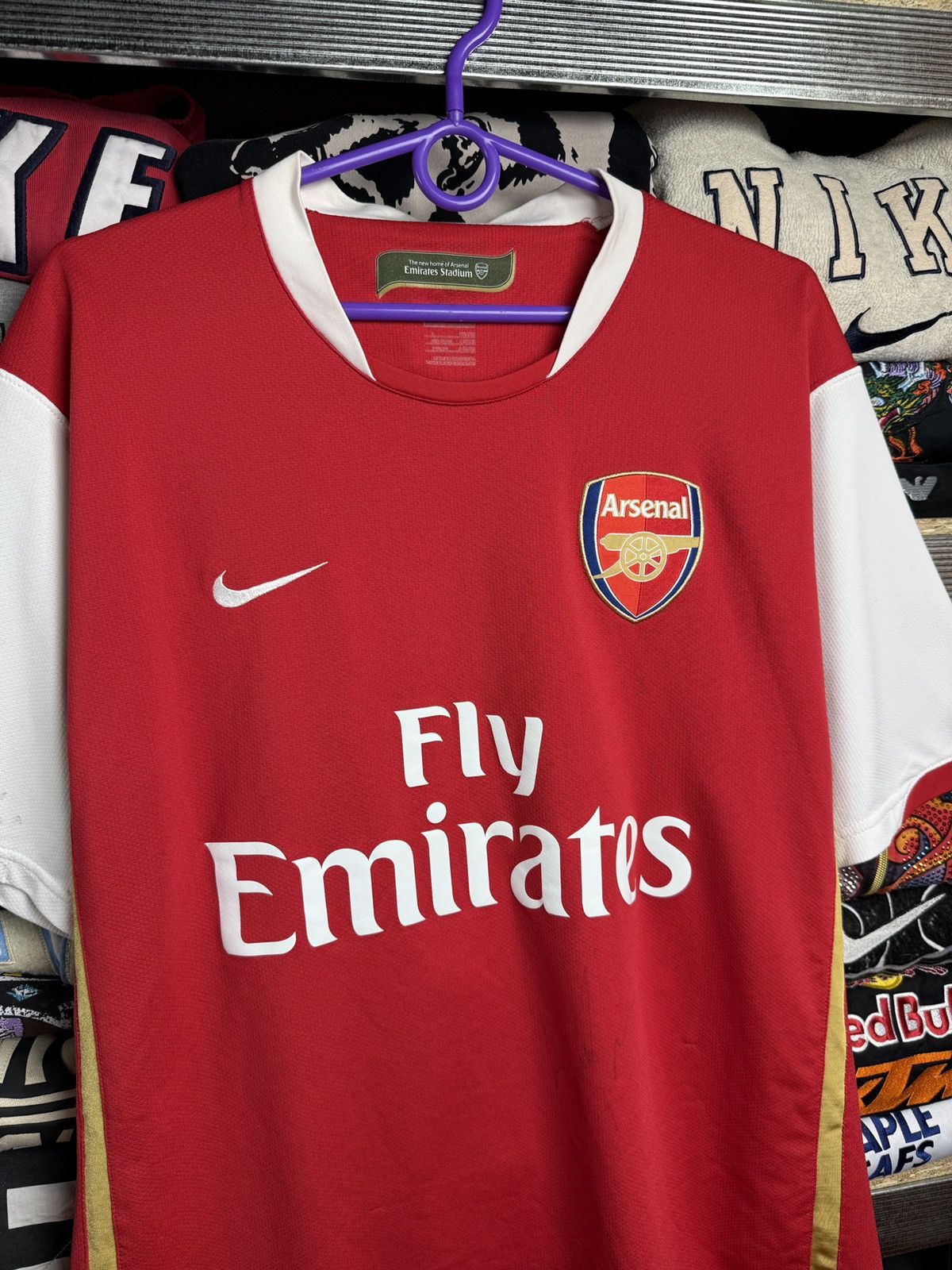Vintage VINTAGE NIKE ARSENAL FLY EMIRATES TEE SOCCER JERSEY 00s Size US L / EU 52-54 / 3 - 3 Thumbnail