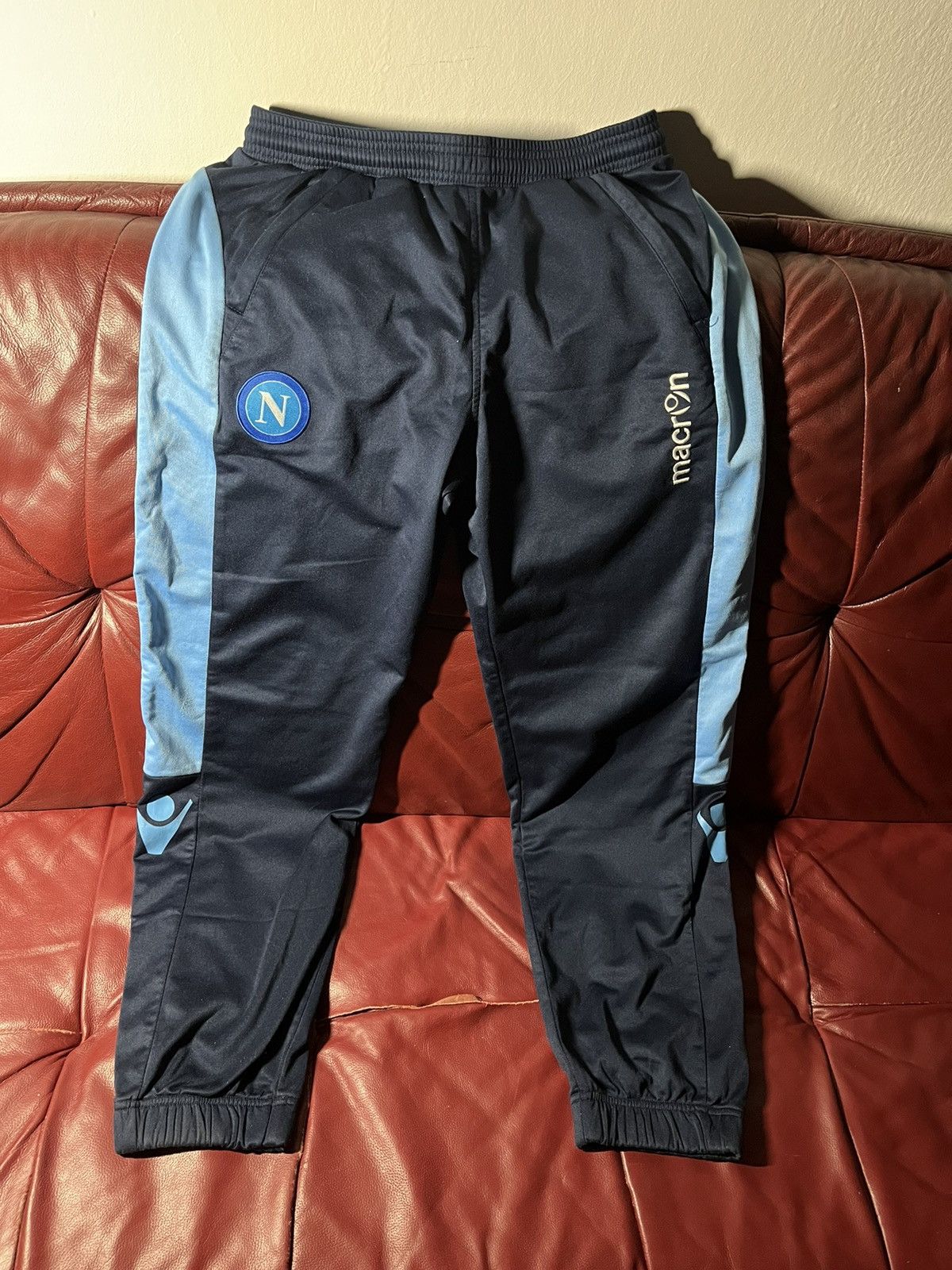 Macron × Vintage Vintage Macron Napoli Sport Trousers 2010s Size US 38 / EU 54 - 1 Thumbnail