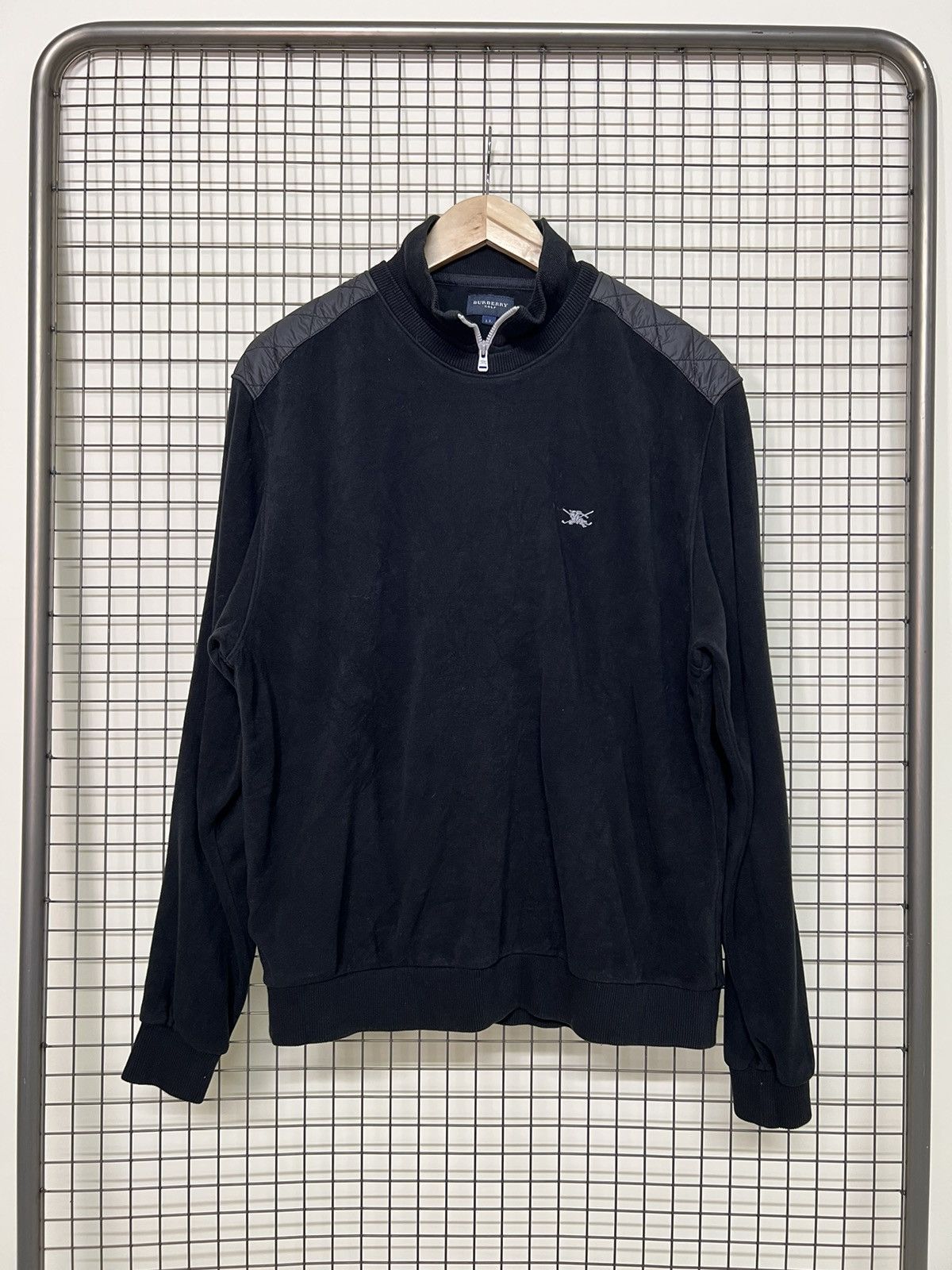 Burberry × Designer 🚨Final Drop🚨 Burberry Golf Half zipper Sweatshirt Jumper Size US L / EU 52-54 / 3 - 2 Thumbnail