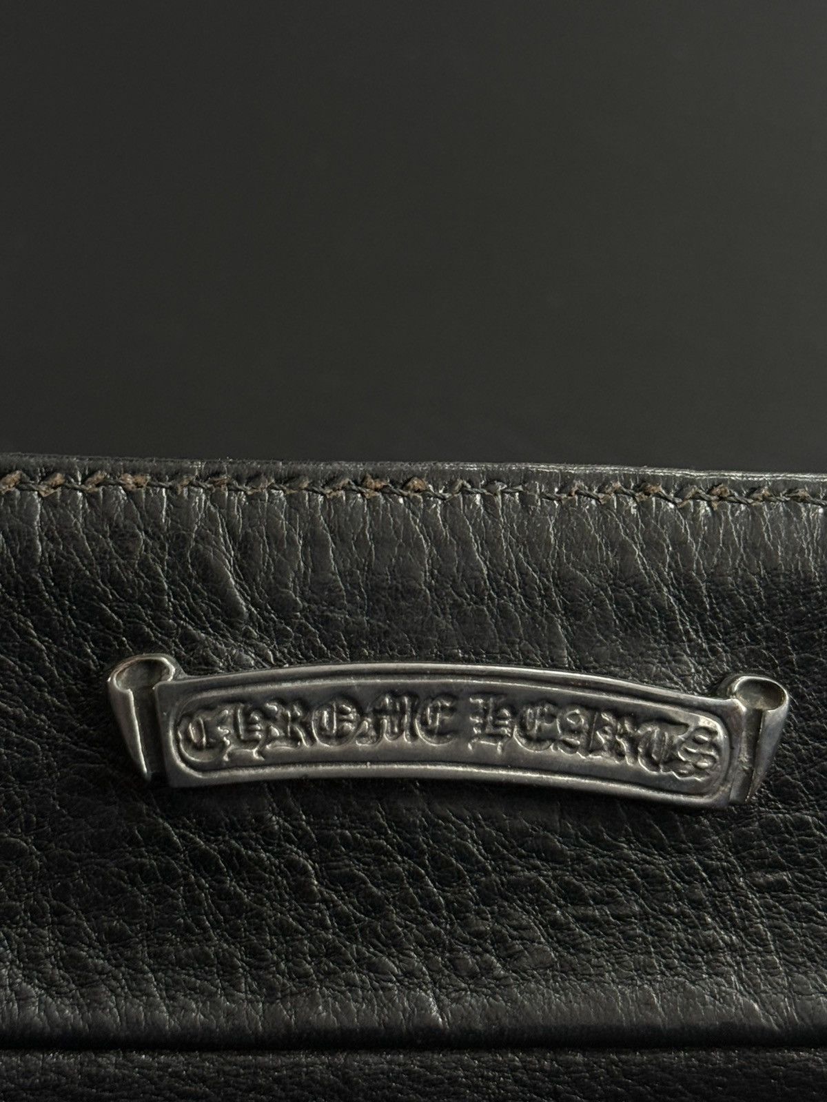 Chrome Hearts Rare 90s - Grained Calfskin Fleur De Lis Leather Handbag Size ONE SIZE - 15 Thumbnail