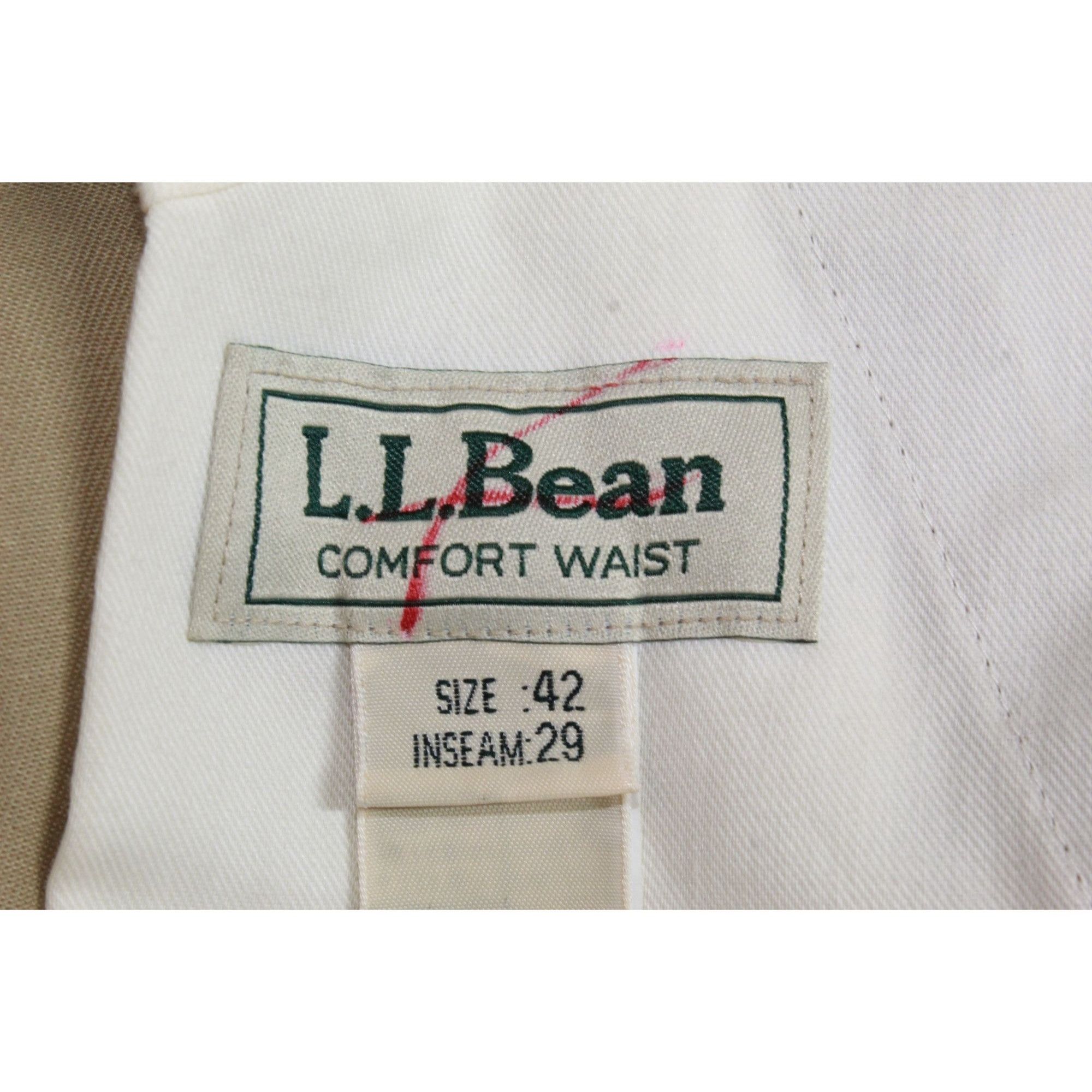L.L. Bean LL Bean Men Wrinkle Free Chinos Hidden Comfort Khaki Dress Size US 42 / EU 58 - 7 Thumbnail
