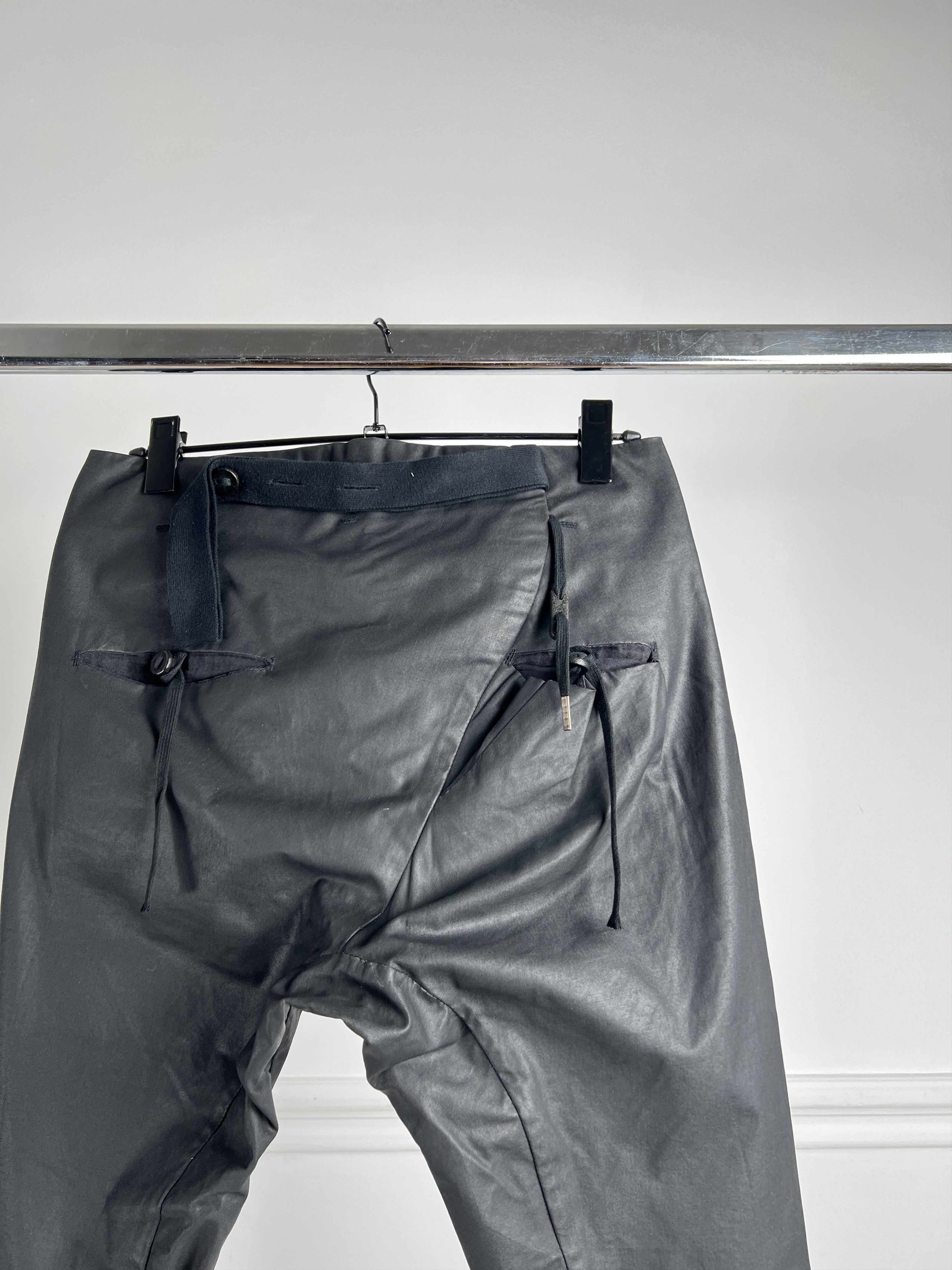 Waxed black Boris Bidjan Saberi pants