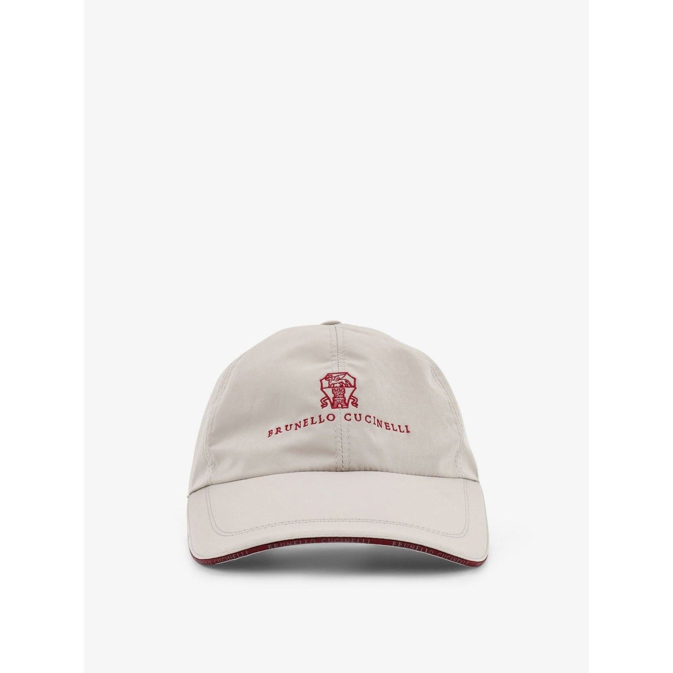 Brunello Cucinelli BRUNELLO CUCINELLI White/Red Baseball Cap New & Authentic (M Size ONE SIZE - 1 Thumbnail