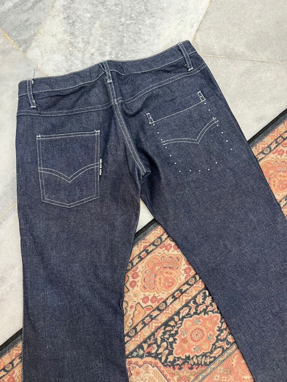 Japanese Brand Body Butter Denim Jeans Flare Design Size US 31 - 7 Thumbnail