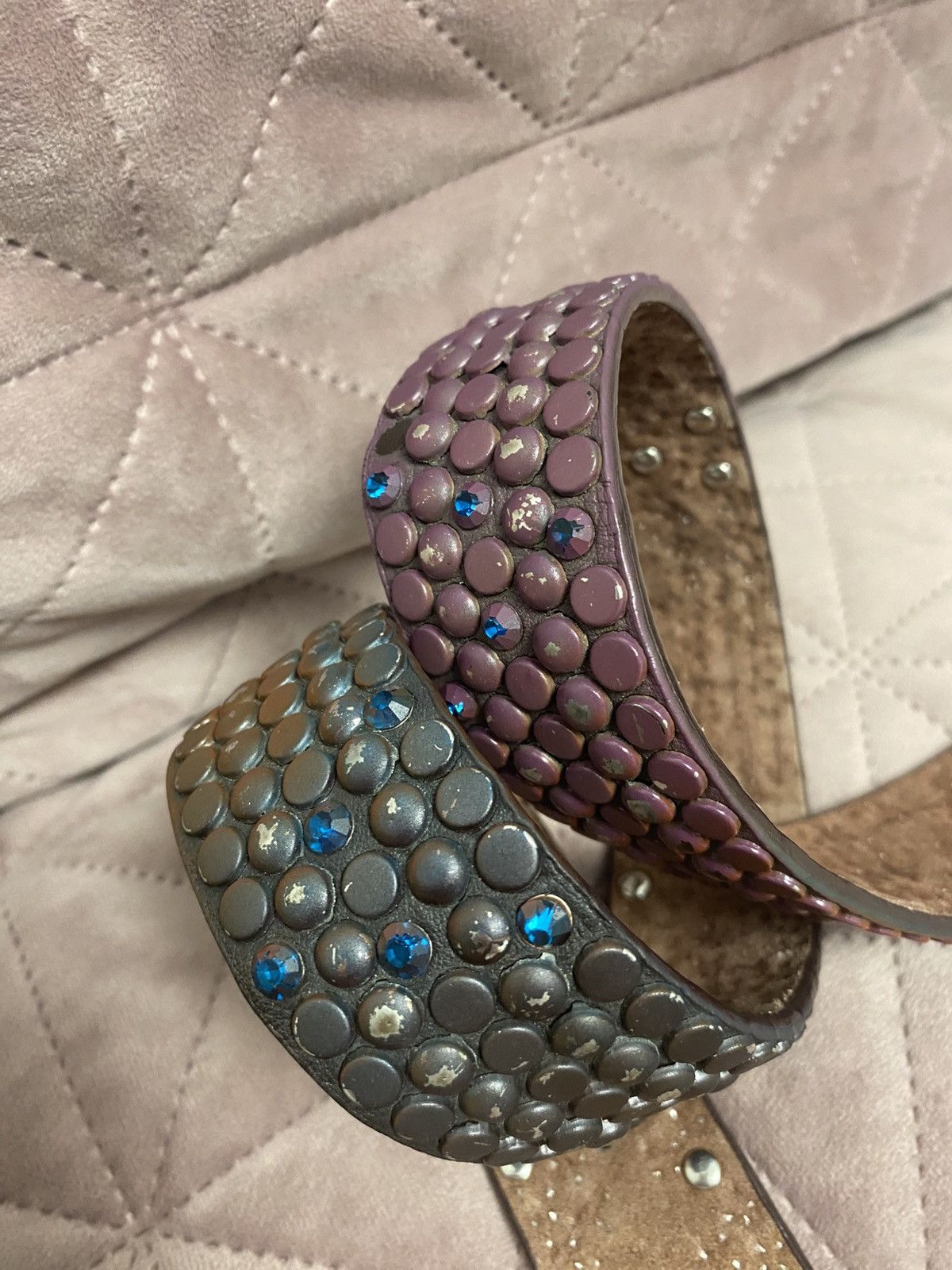 Japanese Brand × Vintage Belt vintage japanese distressed rhinestones simon style Size ONE SIZE - 8 Thumbnail