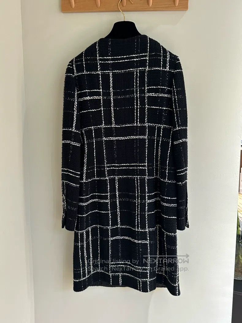 Chanel Chanel 23A irregular plaid medium and long jacket Size XXS / US 00 / IT 34 - 2 Thumbnail