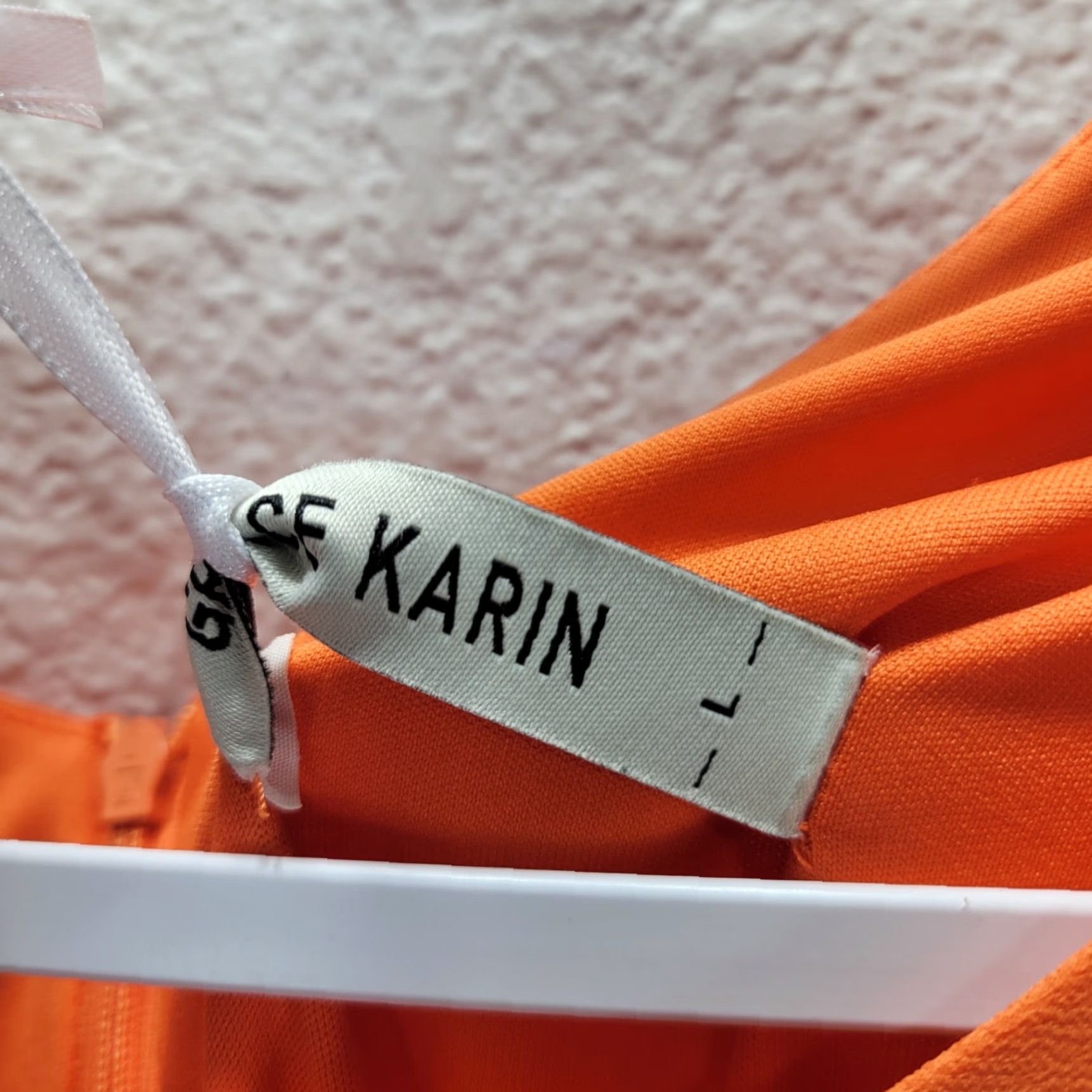 Vintage Grace Karin Womens Dress Knee Length Shift Orange L Long Flutter Sleeve Sz Large? Size L / US 10 / IT 46 - 6 Thumbnail
