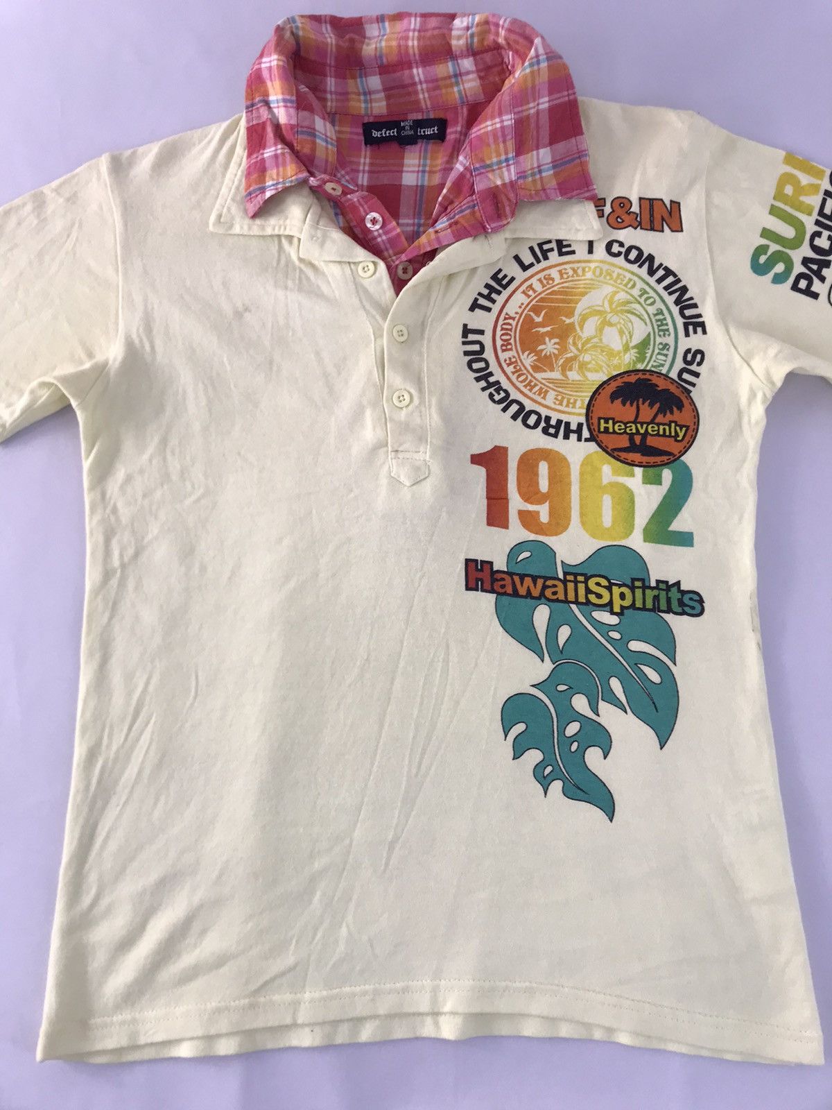 Japanese Brand Defective Structs Surf In Kawaii Art Polo Tee Size S / US 4 / IT 40 - 3 Thumbnail