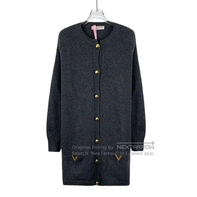 Valentino Valentino Women's Black Grey Cardigan Sweater . Size S / US 4 / IT 40 - 1 Thumbnail