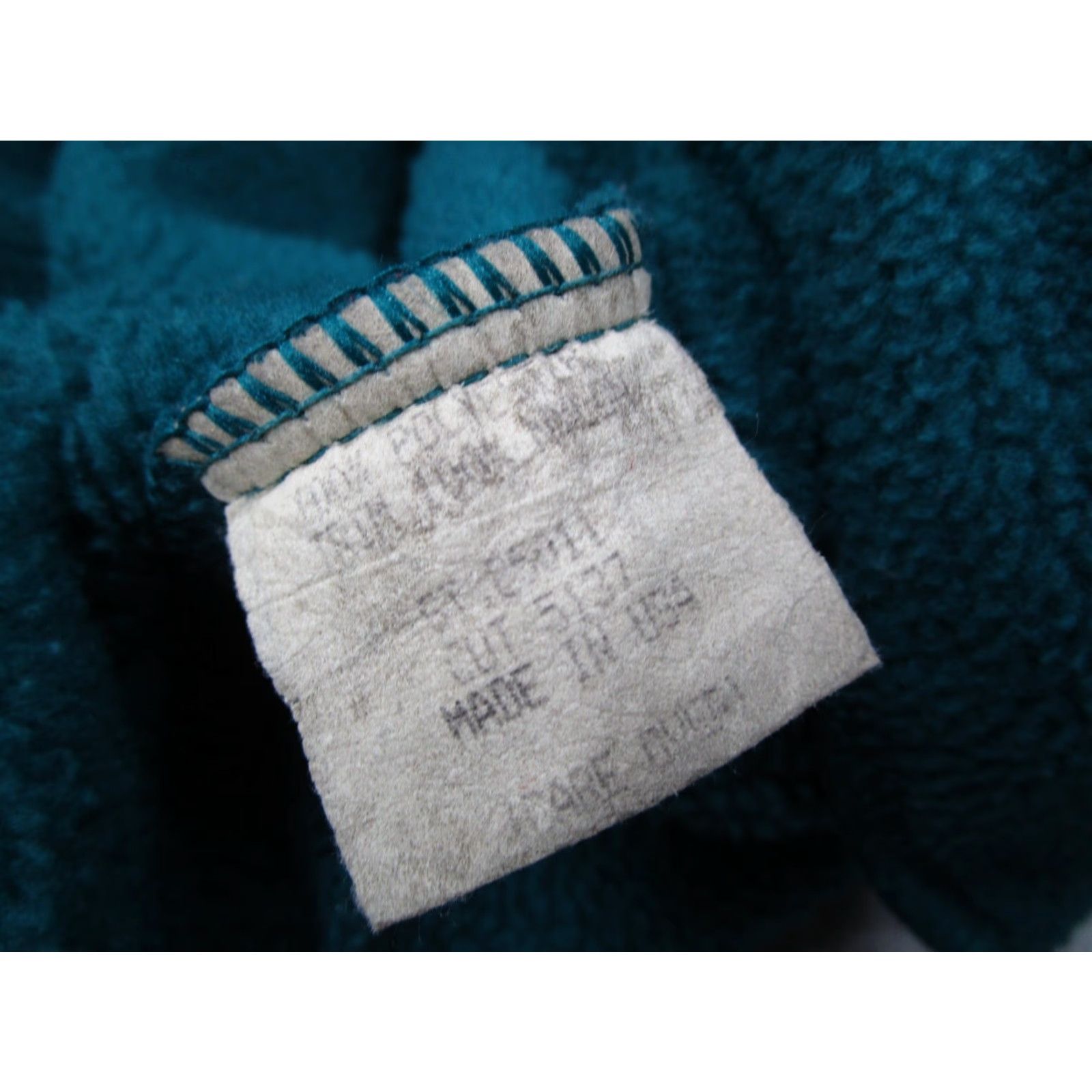 Patagonia VINTAGE Patagonia Jacket Womens Large Blue Fleece Full Zip Teal 90s 25011 Made in USA Size L / US 10 / IT 46 - 3 Thumbnail