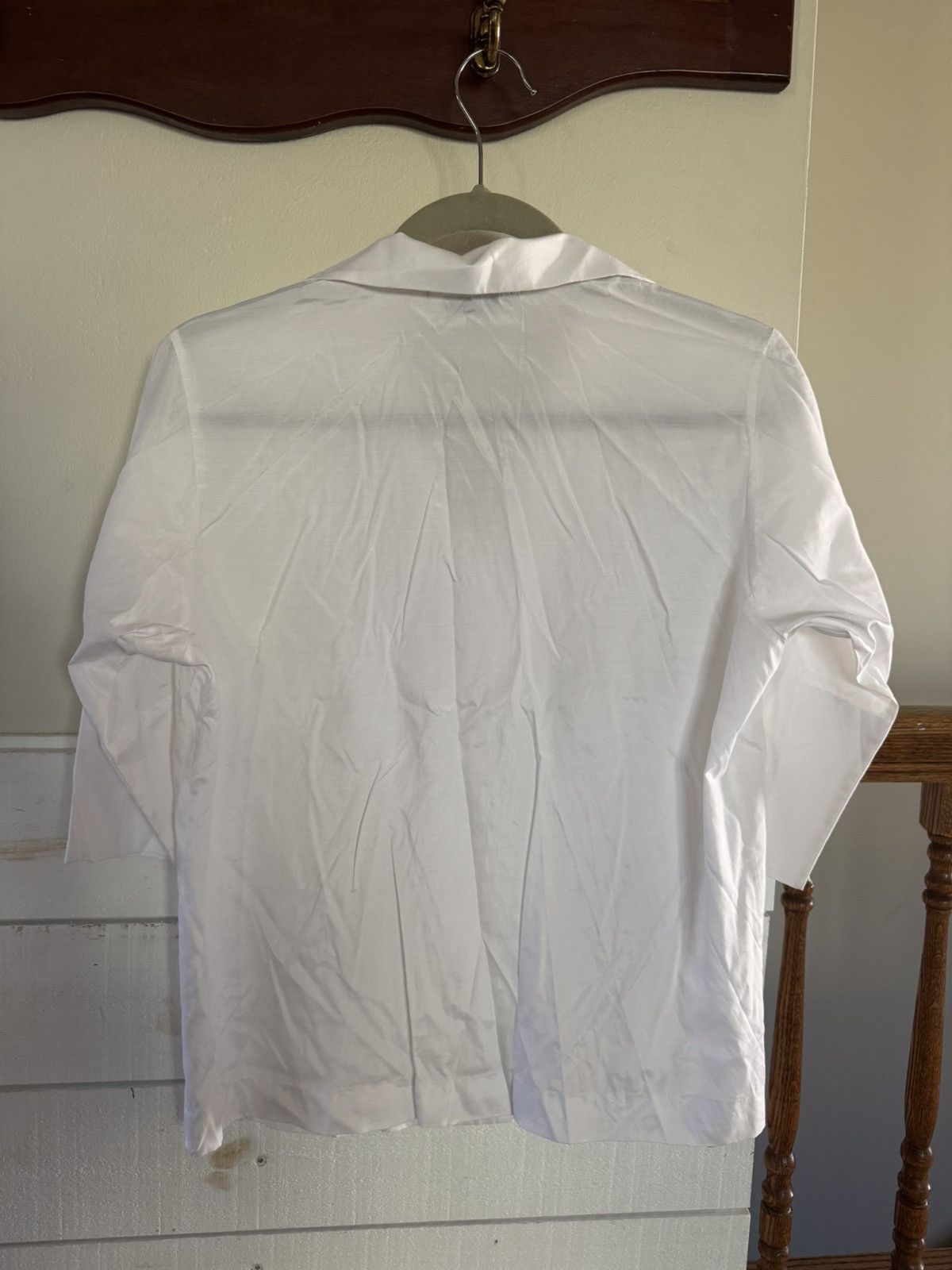 Other Vintage Lady Manhattan White Blouse Size 12 Button Up Size XL / US 12-14 / IT 48-50 - 4 Thumbnail