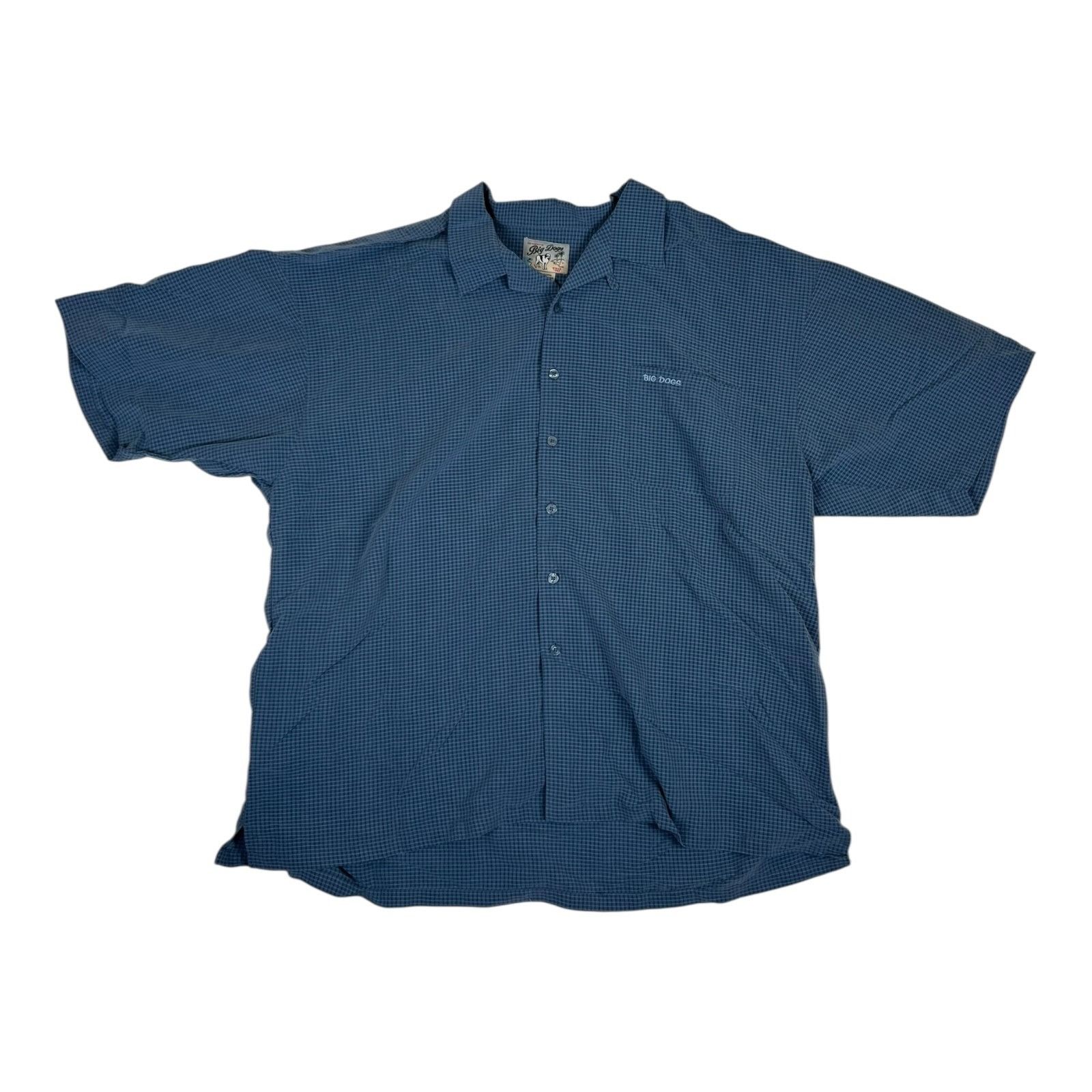 Big Dogs Vintage Big Dogs Short Sleeve Button Up Shirt Size 3XL Blue Size US XXL / EU 58 / 5 - 1 Thumbnail
