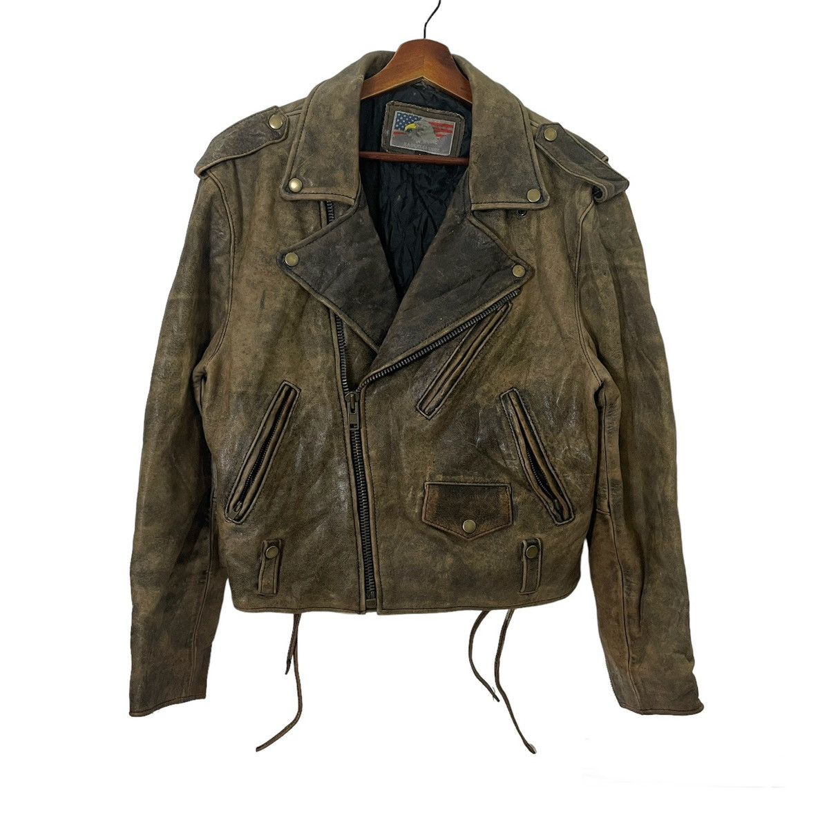 Japanese Brand Vintage Eagle Leather Bikers Jacket Size US M / EU 48-50 / 2 - 7 Thumbnail