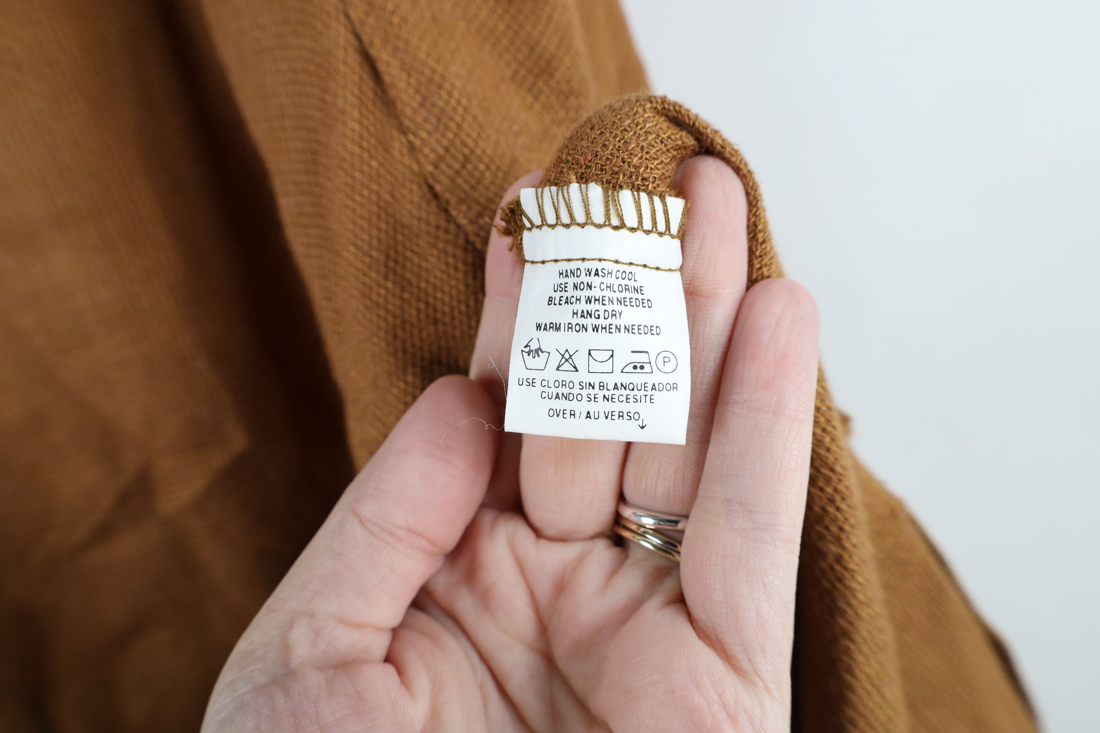 Vintage Vintage 90s Lagenlook Linen Blend Tunic Button Shirt Brown Size XXL / US 16-18 / IT 52-54 - 10 Thumbnail