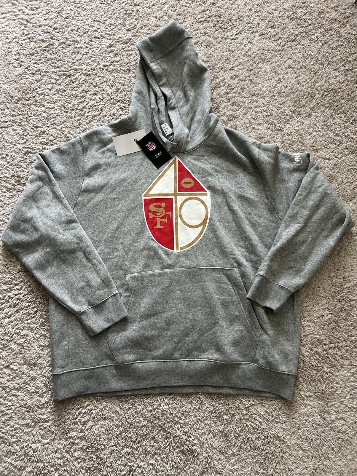 Nike Nike Rewind Club San Francisco 49ers Hoodie Gray Sweatshirt Size US XXL / EU 58 / 5 - 4 Thumbnail
