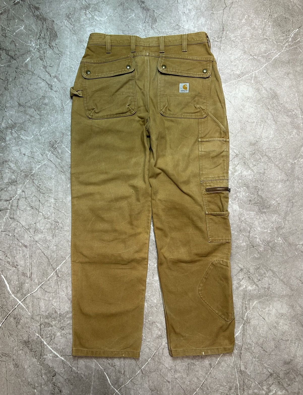 Carhartt × Vintage Faded Brown Carhartt Double Knee Brown Carhartt Pants B01 Size US 32 / EU 48 - 2 Thumbnail