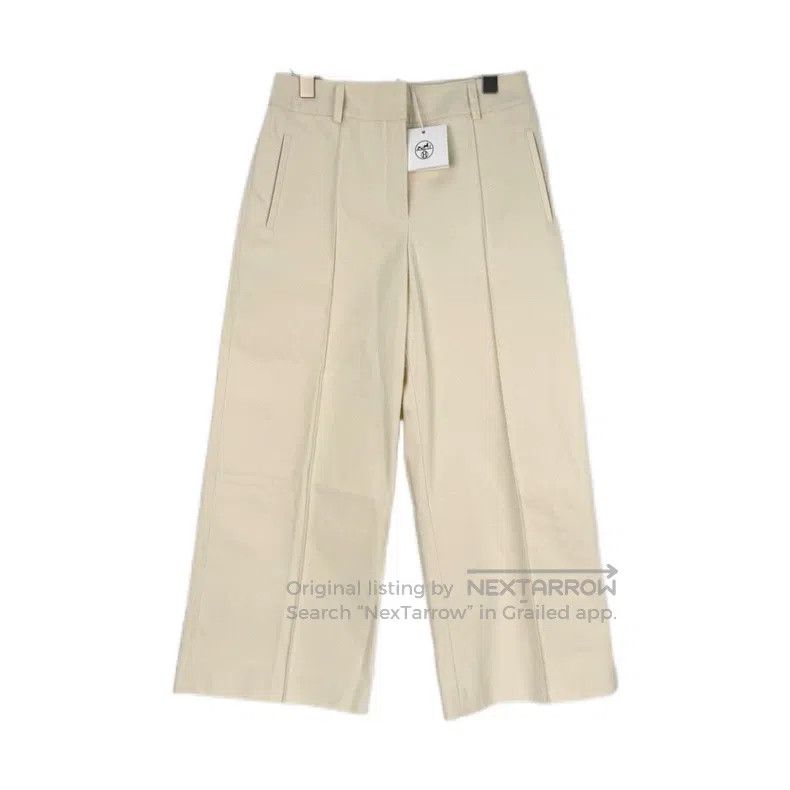 Hermes Hermes Beige Nine-Quarter Pants Size 25" / US 0 / IT 36 - 1 Thumbnail