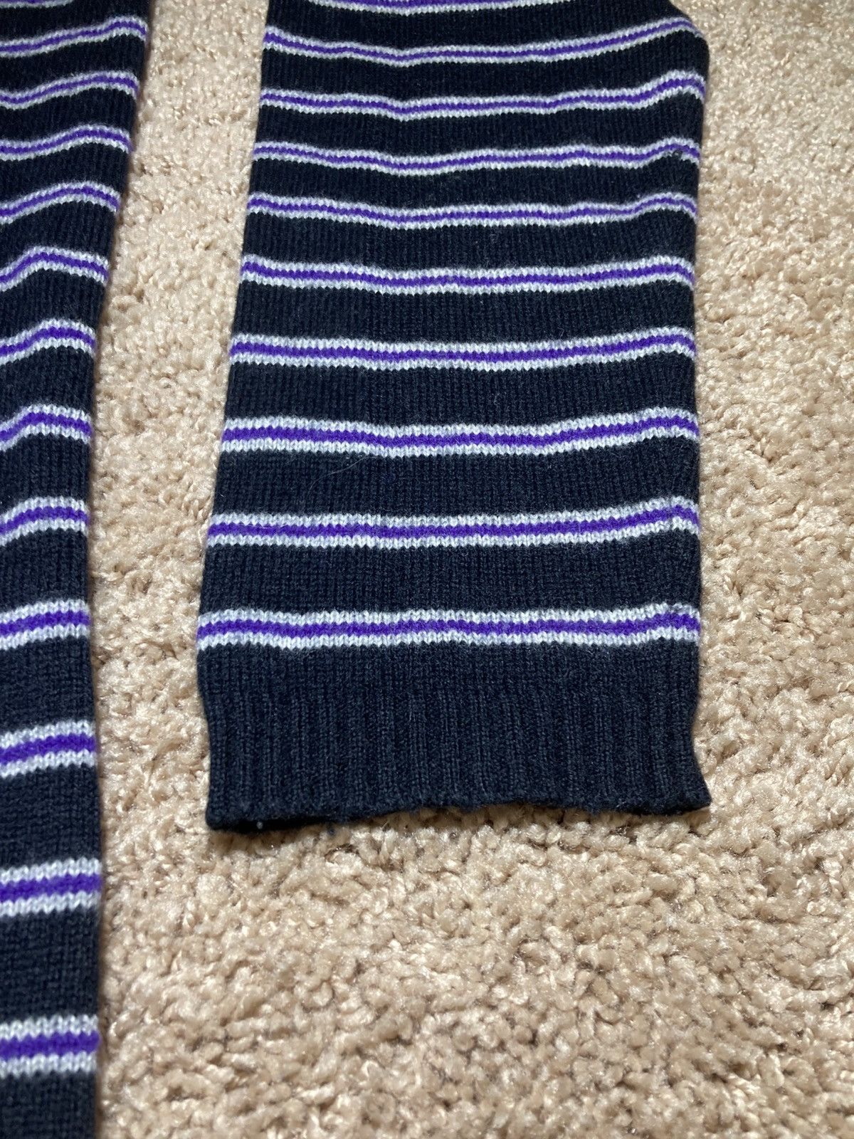 Supreme 2004 Supreme Striped Black Purple Large Vintage OG 2000s 90s Size US L / EU 52-54 / 3 - 4 Thumbnail
