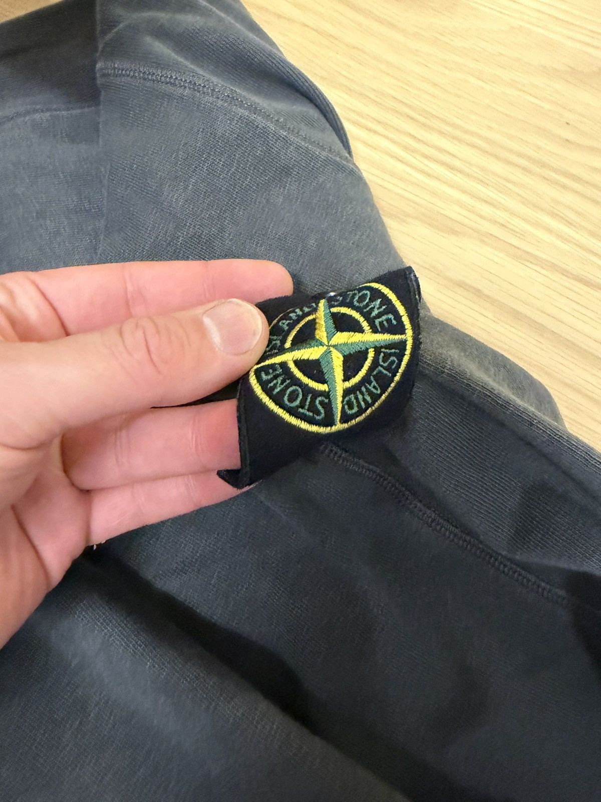 Stone Island Stone island Dyed Pullover Hoodie – Faded Charcoal Grey Size US XL / EU 56 / 4 - 6 Thumbnail