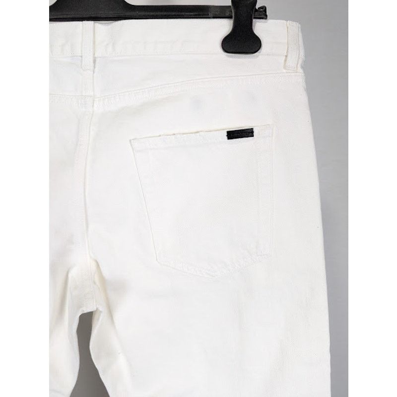Saint Laurent Paris o1rshd1 Jeans in White Size US 34 / EU 50 - 16 Thumbnail