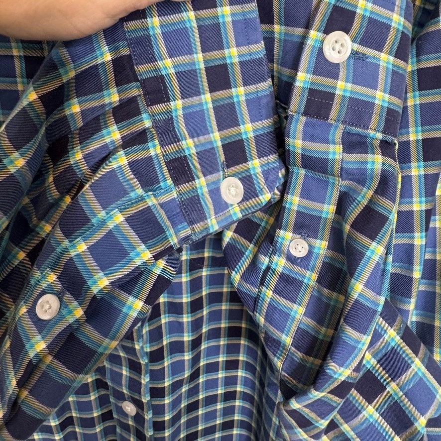Duluth Trading Company Duluth Trading Co XL Blue Green Plaid Button Down Shirt Size US XL / EU 56 / 4 - 4 Thumbnail
