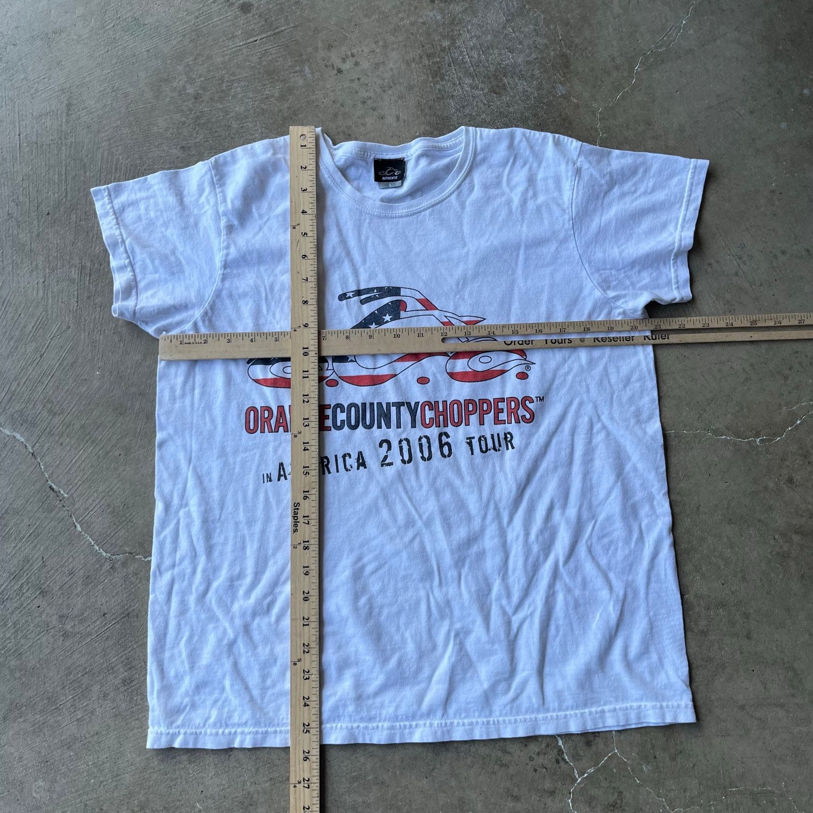 Vintage VINTAGE ORANGE COUNTY CHOPPERS 2006 TOUR SHIRT WOMENS LARGE Size L / US 10 / IT 46 - 6 Thumbnail