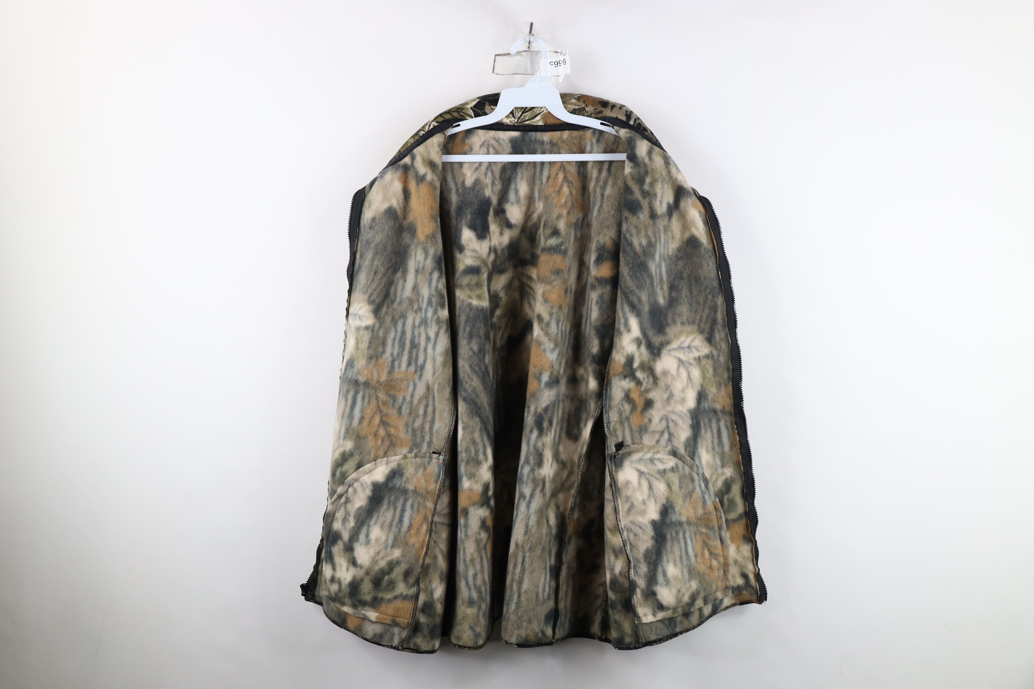 Vintage Vintage 90s Streetwear Cloth Camouflage Full Zip Vest Jacket Size US XXL / EU 58 / 5 - 10 Thumbnail