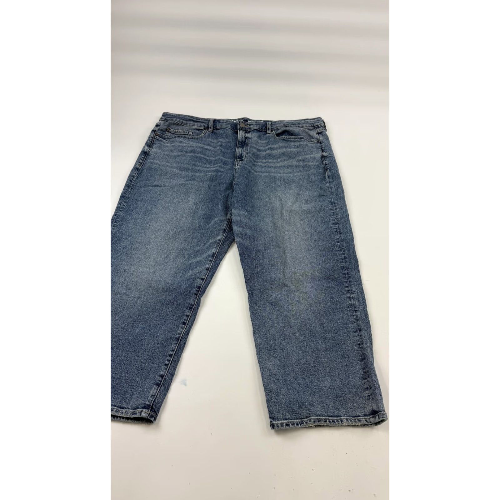 Torrid Torrid Jeans Womens 24 Blue High-Rise Ankle Crop Classic Denim Stretch Straight Size 42" / US 20 - 2 Thumbnail