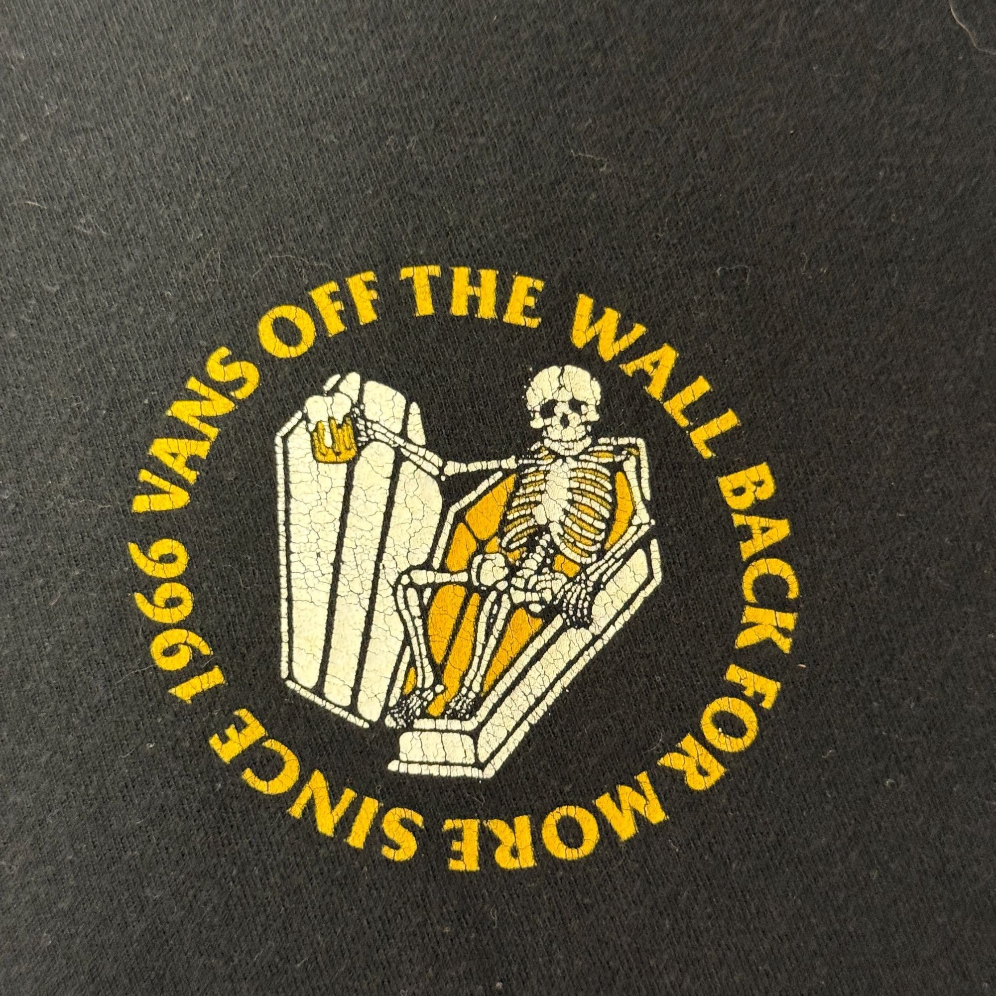 Vans VANS Off The Wall LOGO Skeleton Back For More Beer Skate Tee Size US M / EU 48-50 / 2 - 3 Thumbnail