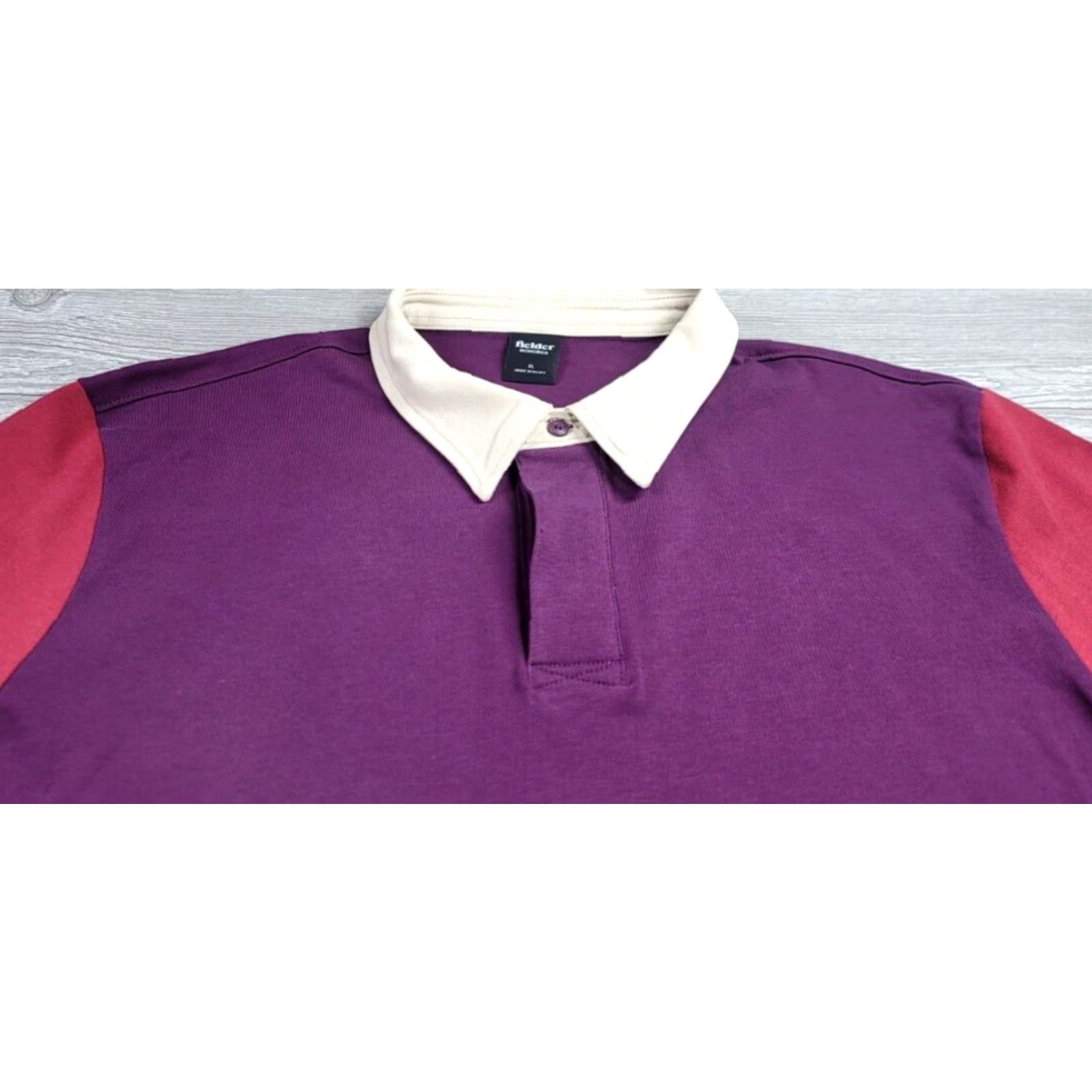 Bonobos Bonobos Rugby Polo Shirt Mens XL Colorblock Long Sleeve Pouch Pocket Fielder Size US XL / EU 56 / 4 - 3 Thumbnail