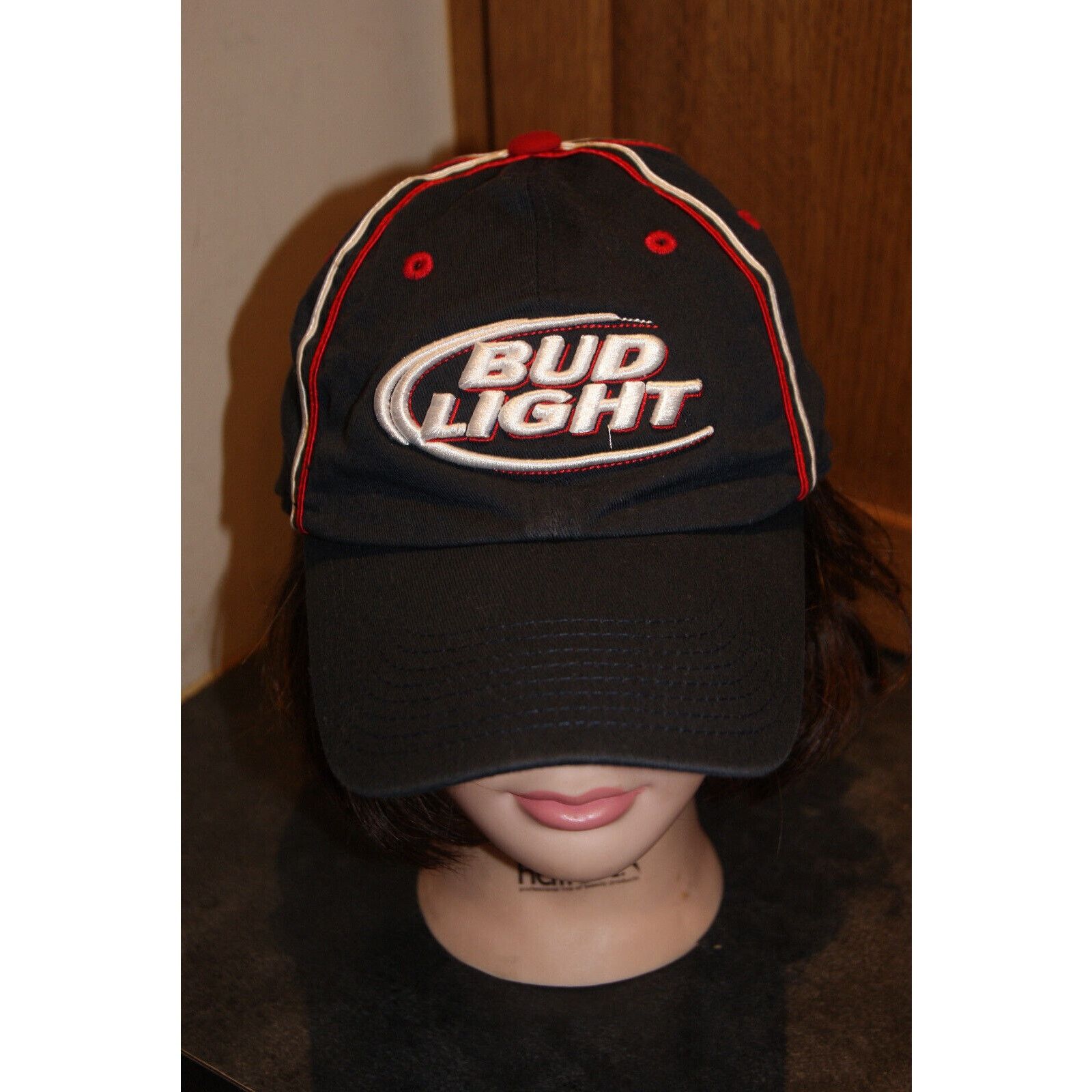 Top Of The World VTG Y2K Bud Light One-Fit OSFA Fitted Hat Cap Black Stripe Size ONE SIZE - 1 Thumbnail