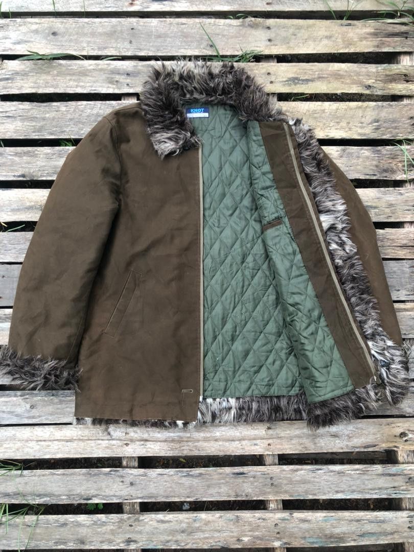 If Six Was Nine × Japanese Brand × Vintage Vintage Knot Japanese Brand Fur Jacket Size US L / EU 52-54 / 3 - 1 Thumbnail