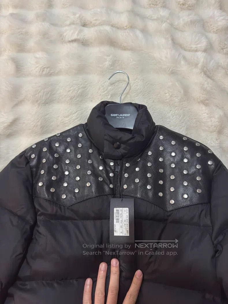 Saint Laurent Paris Saint Laurent Paris Studded Leather Puffer Jacket Size US S / EU 44-46 / 1 - 2 Thumbnail